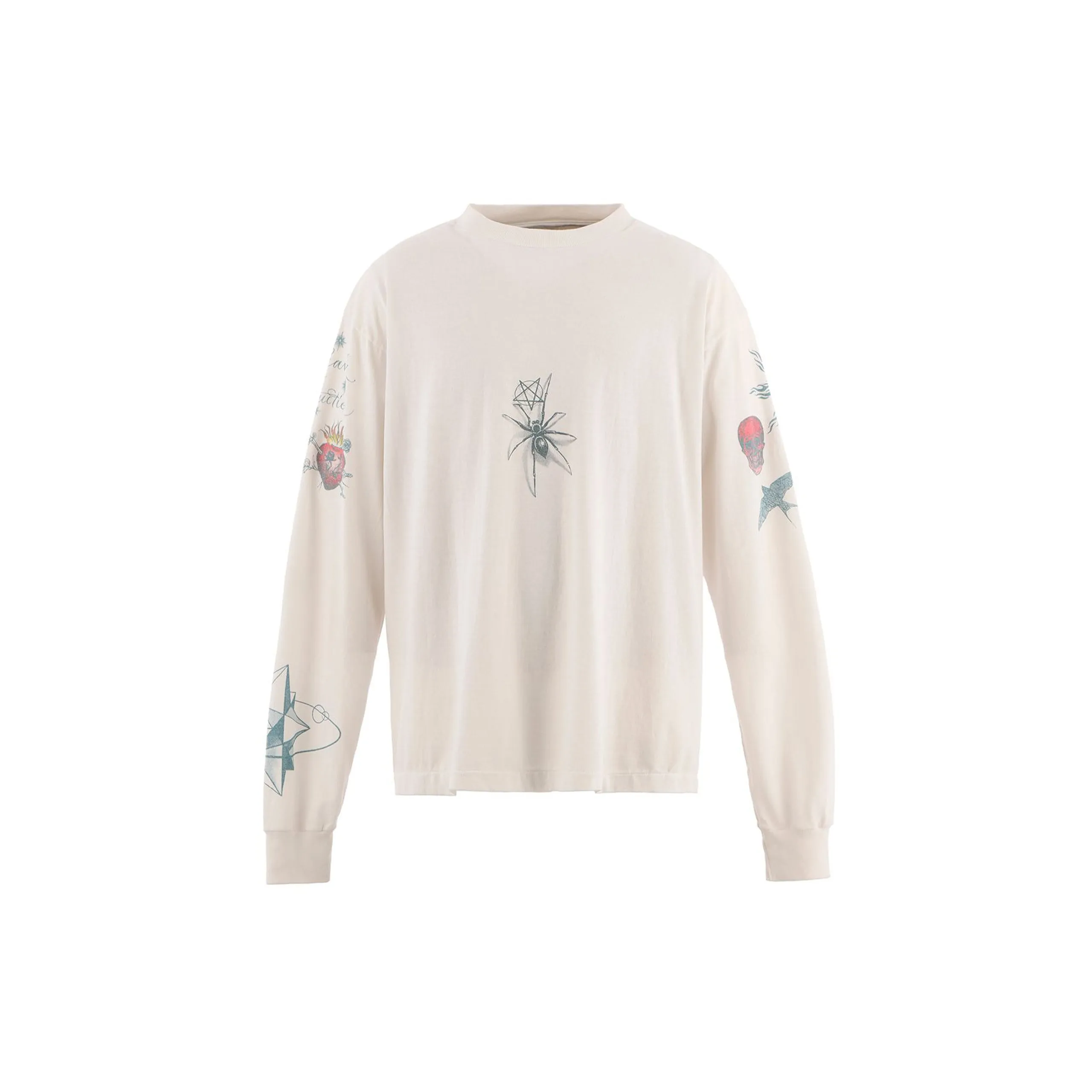 x Dr. Woo Tattoo Long Sleeve Tee (White) sold by TONS