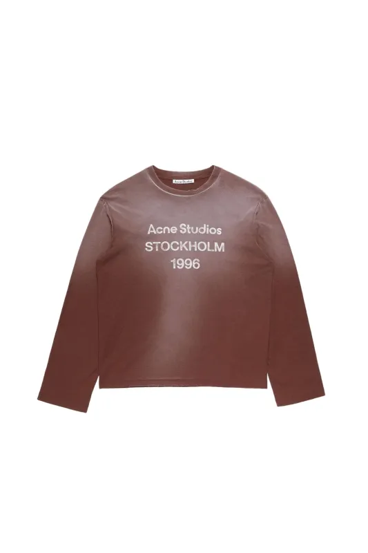 Logo 1996 Long Sleeve T-Shirt (Chocolate Brown) sold by TONS
