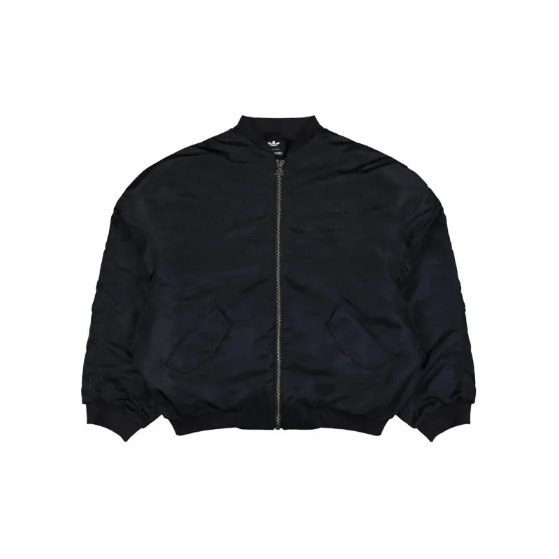 x Willy Chavarria Satin Bomber Jacket (Black) made by Adidas
