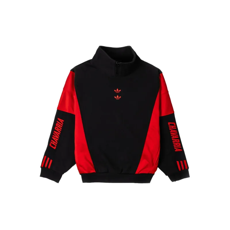 x Willy Chavarria Watsonville Sweatshirt (Black/Red) sold by TONS