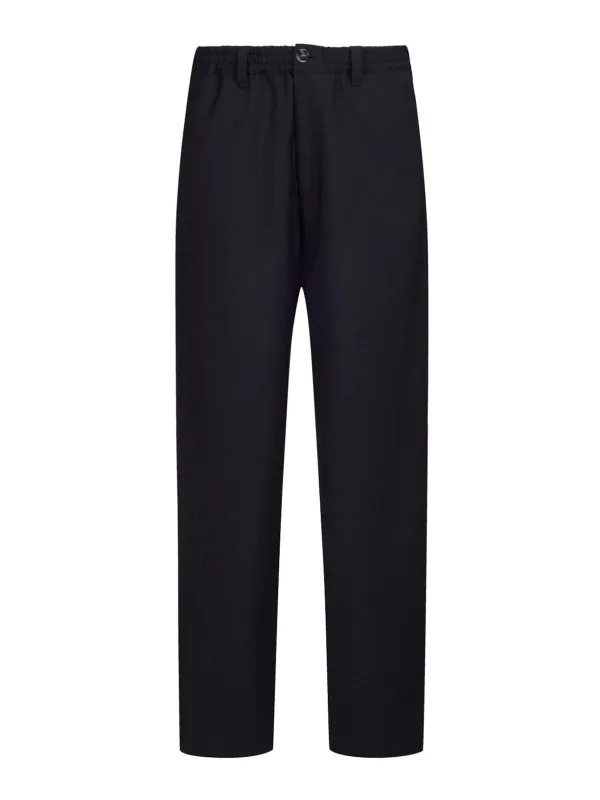 Trousers In Cool Wool (Black) made by Marni