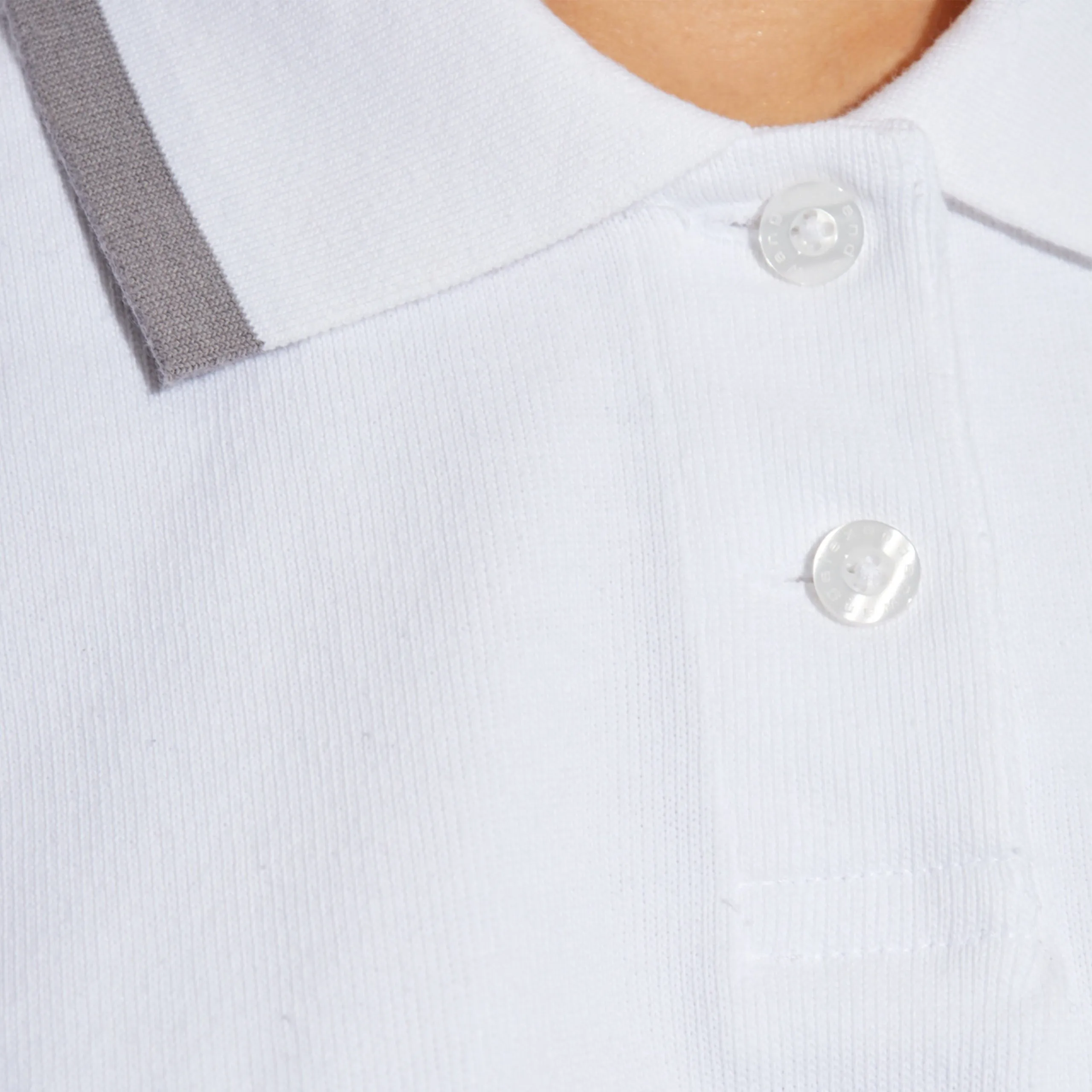 Relaxed Cropped Cinched Polo (White) sold by TONS product image thumbnail 2