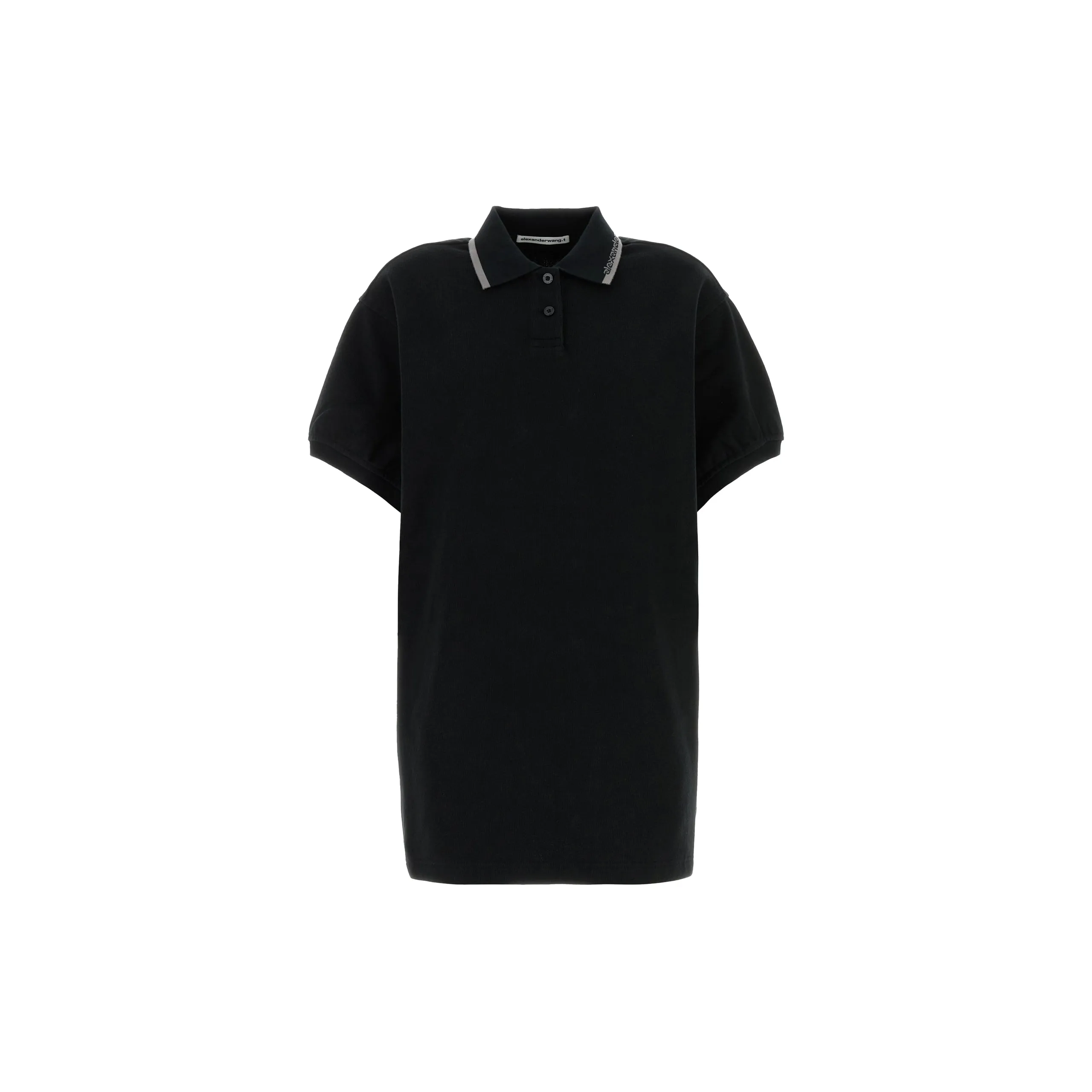 Relaxed Mini Polo Dress (Black) sold by TONS