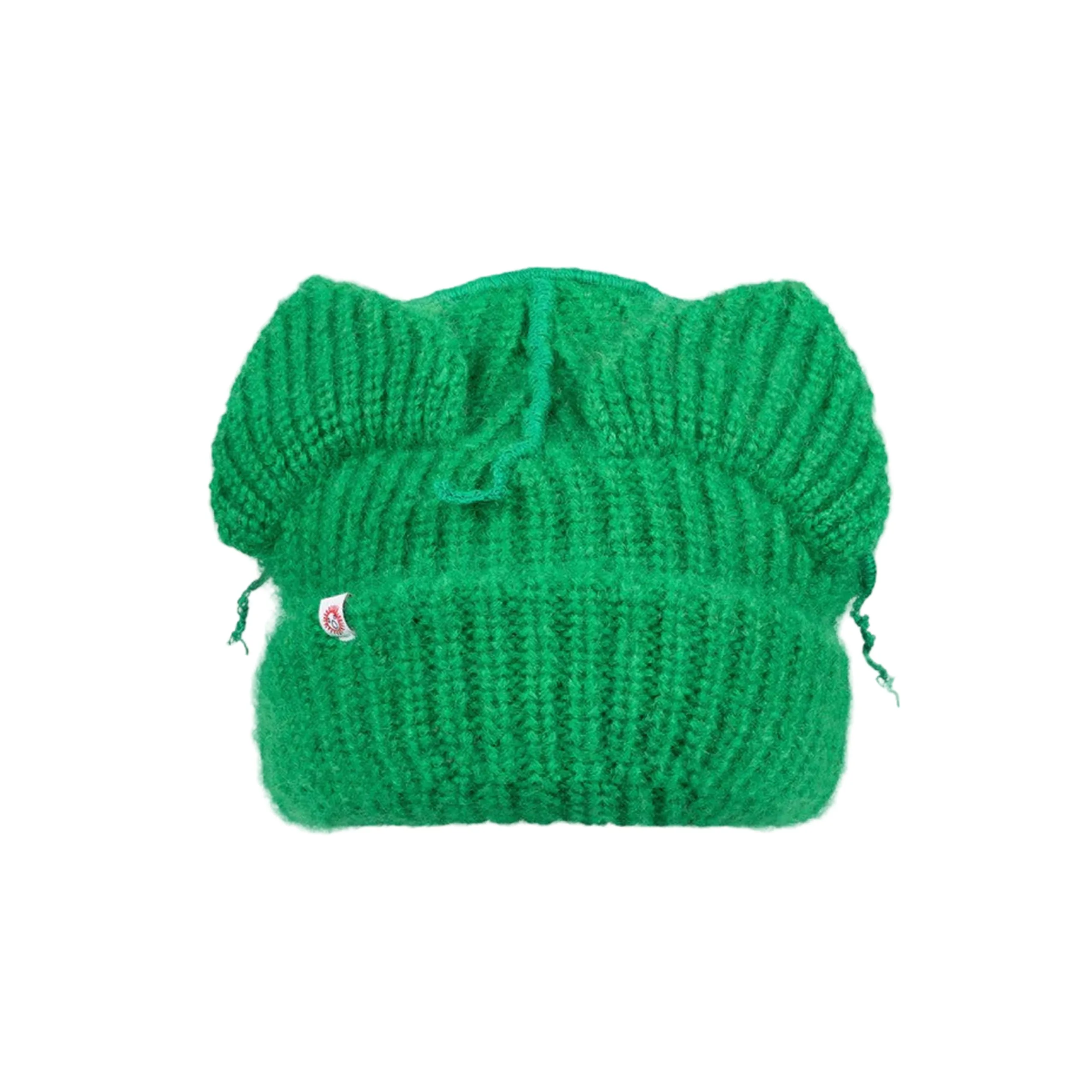 Mohair Chunky Ears Beanie (Green) sold by TONS