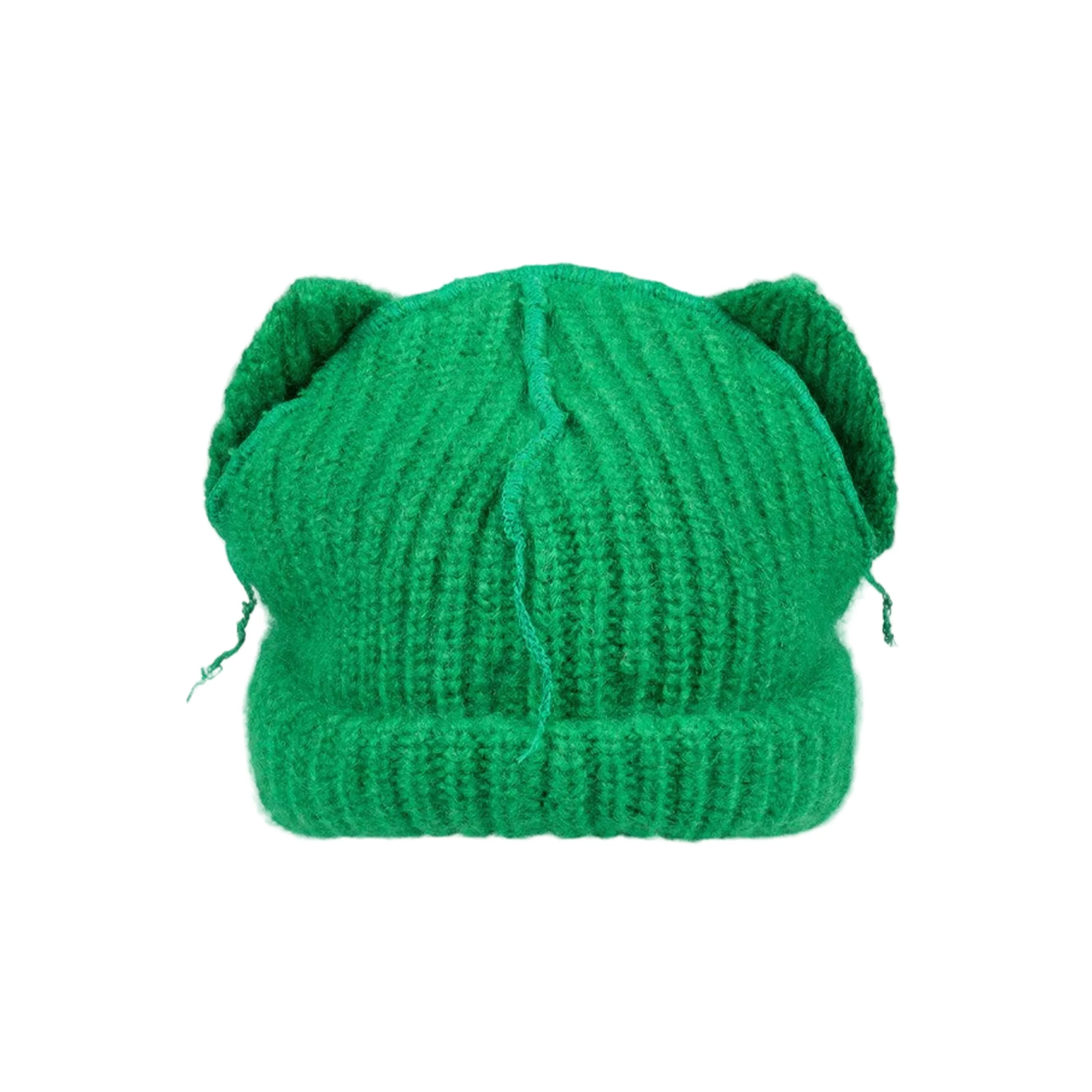 Mohair Chunky Ears Beanie (Green) sold by TONS product image thumbnail 2