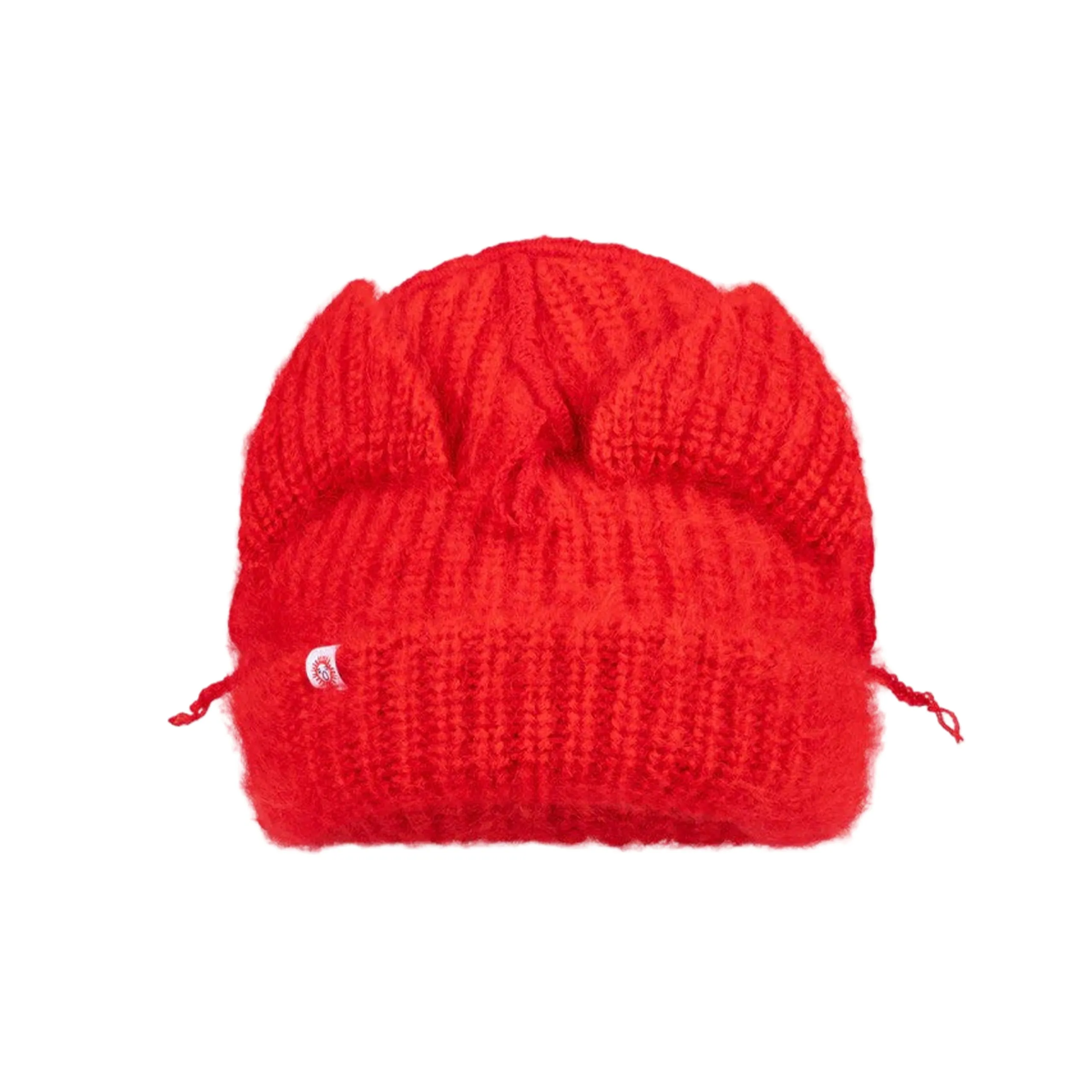 Mohair Chunky Ears Beanie (Red) sold by TONS