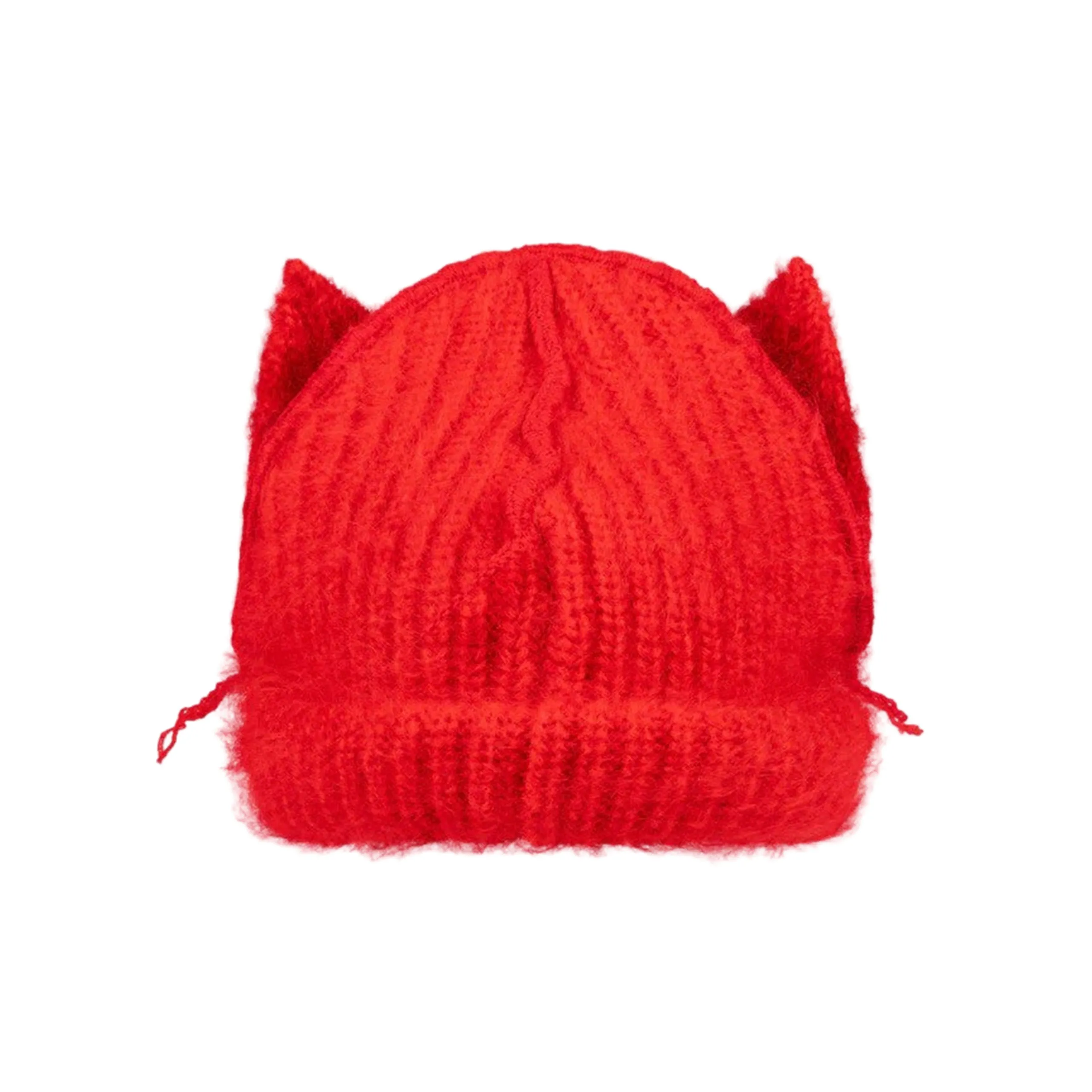 Mohair Chunky Ears Beanie (Red) sold by TONS product image thumbnail 2
