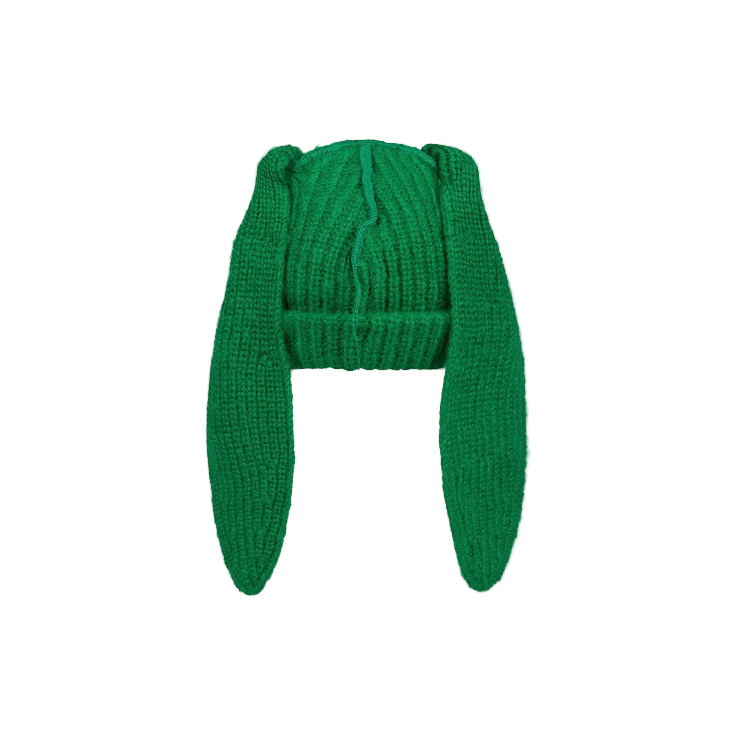 Mohair Chunky Rabbit Beanie (Green) sold by TONS product image thumbnail 2