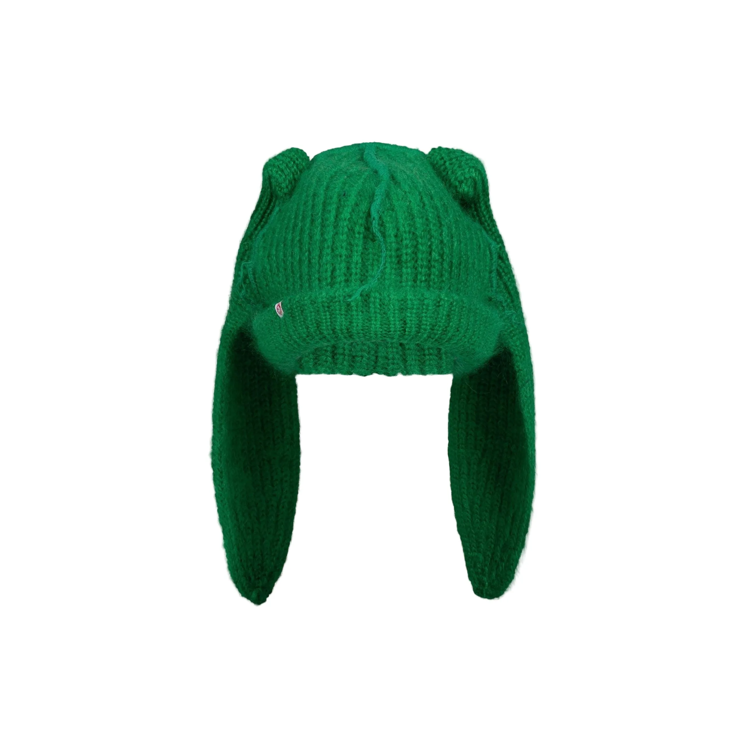 Mohair Chunky Rabbit Beanie (Green) sold by TONS