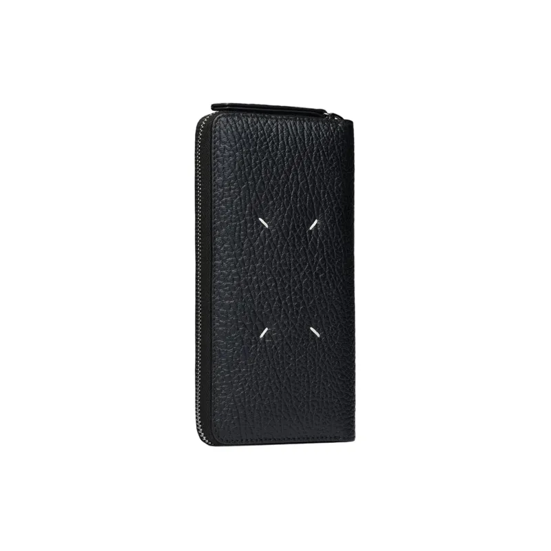 Four Stitches Zip-Around Wallet (Black) sold by TONS