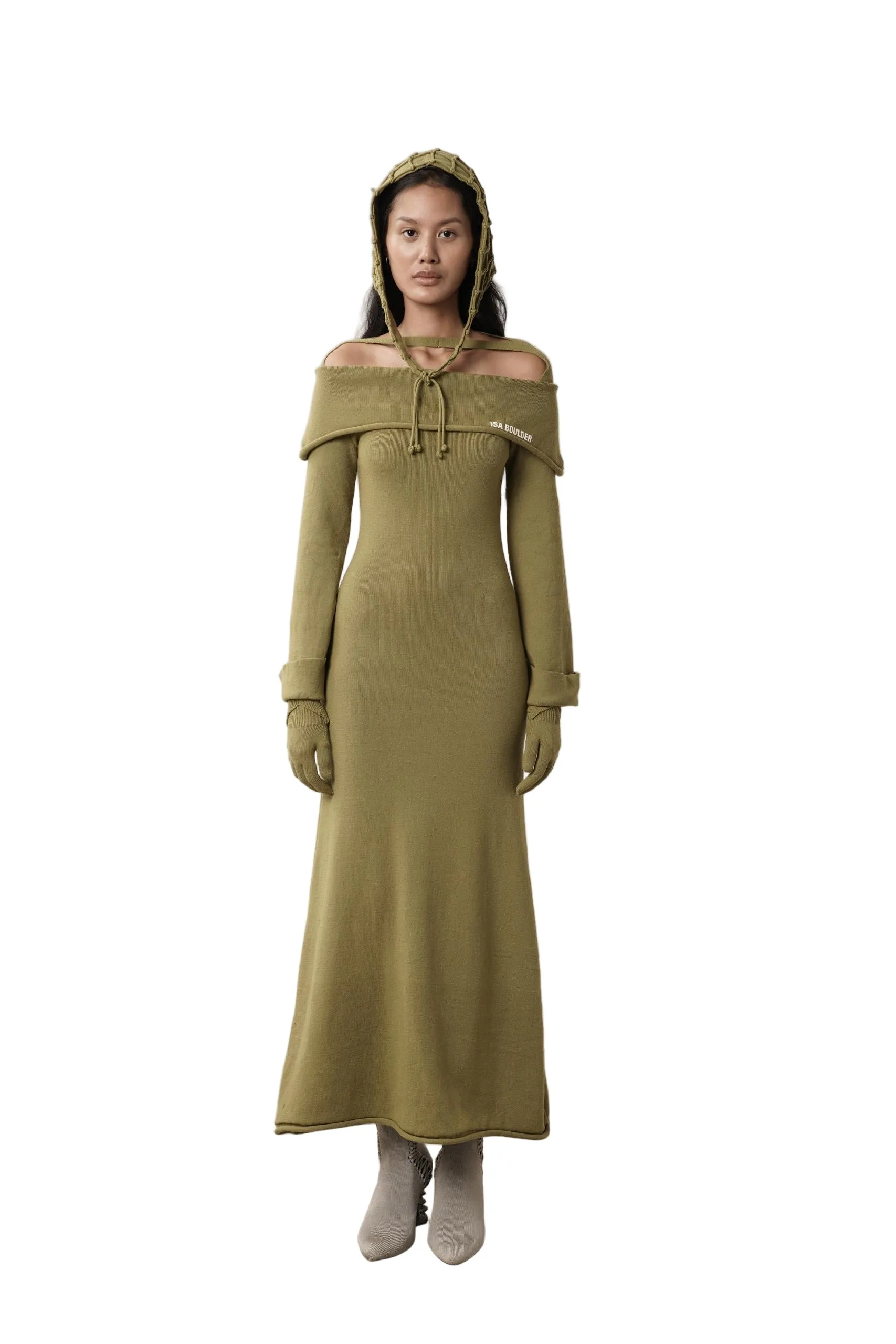 Off-Shoulders Roll Dress (Mint) sold by TONS