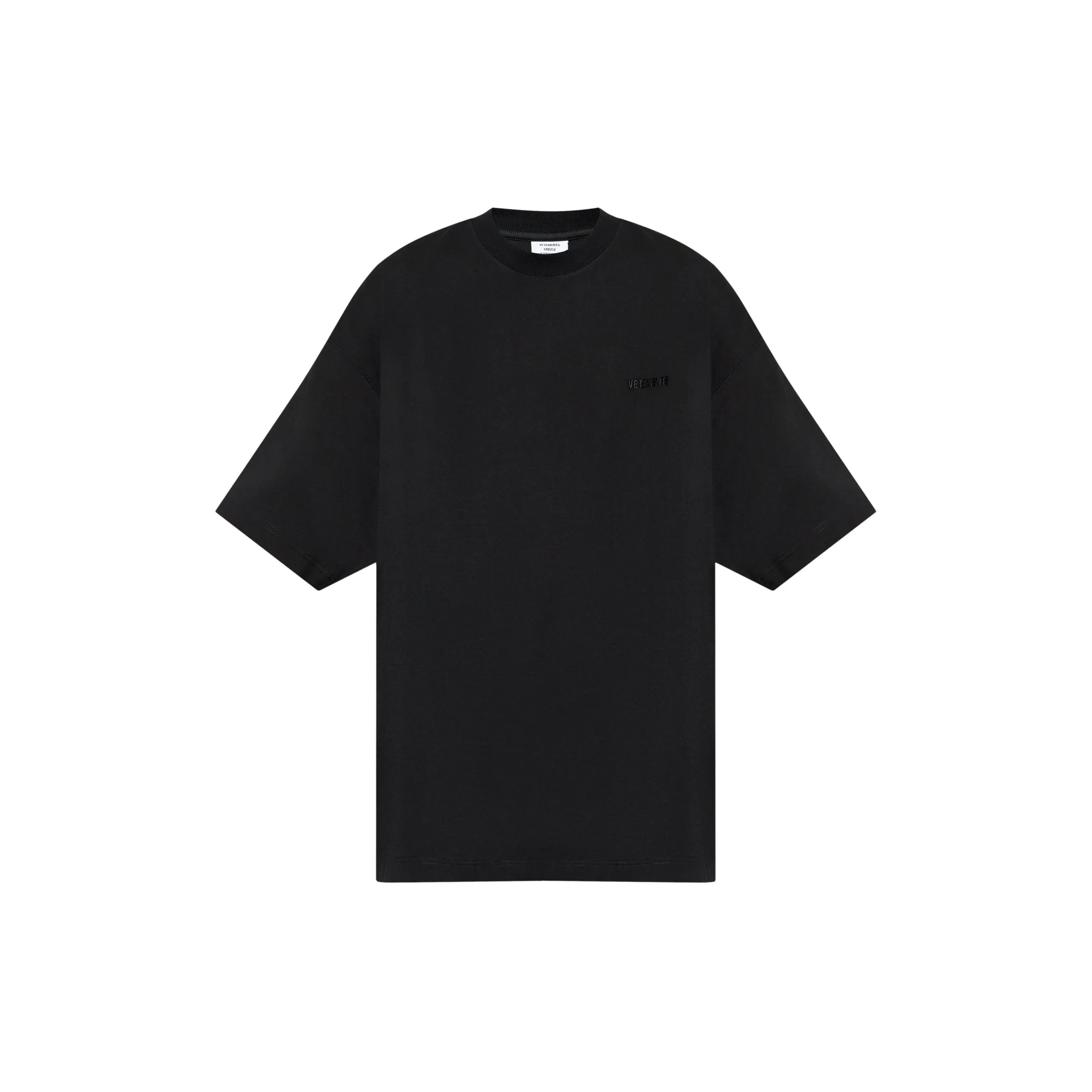 Embroidered Logo Oversized T-shirt (Black) sold by TONS