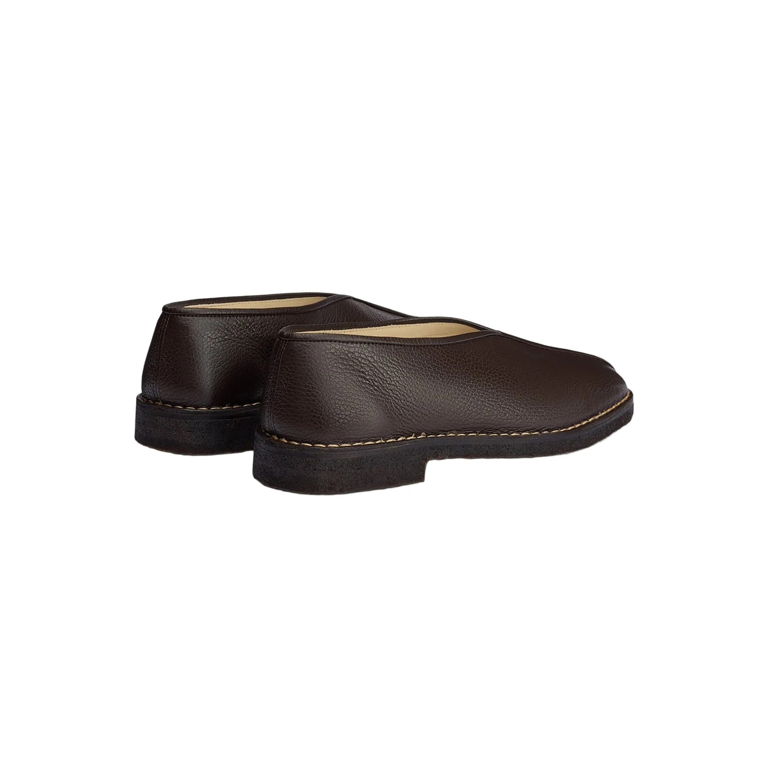 Women's Piped Crepe Slippers (Dark Brown) sold by TONS product image thumbnail 4