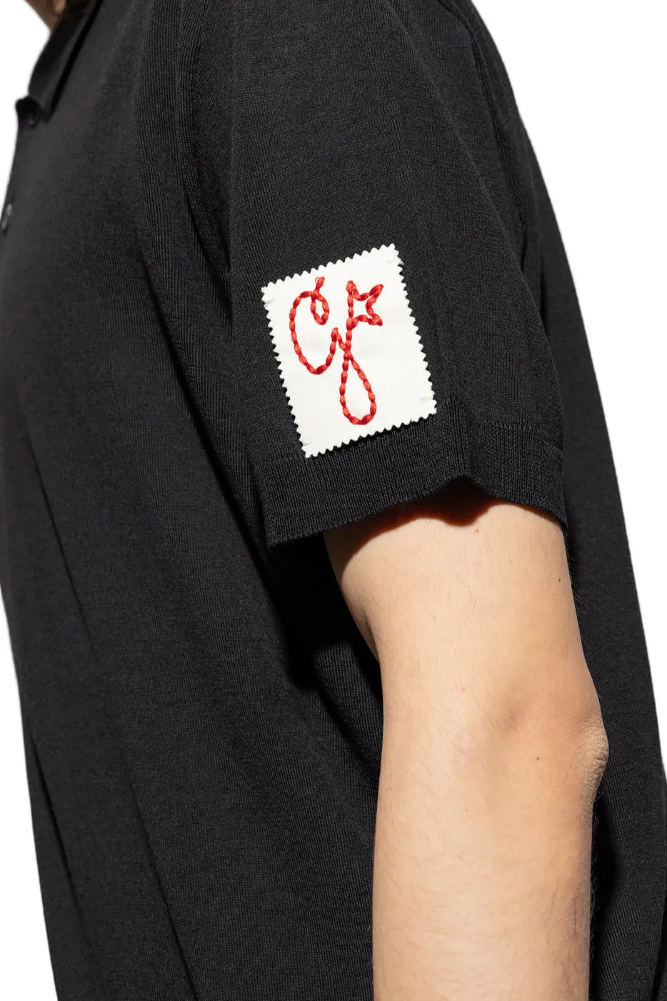 Men's Wool Polo Shirt (Black) sold by TONS product image thumbnail 2