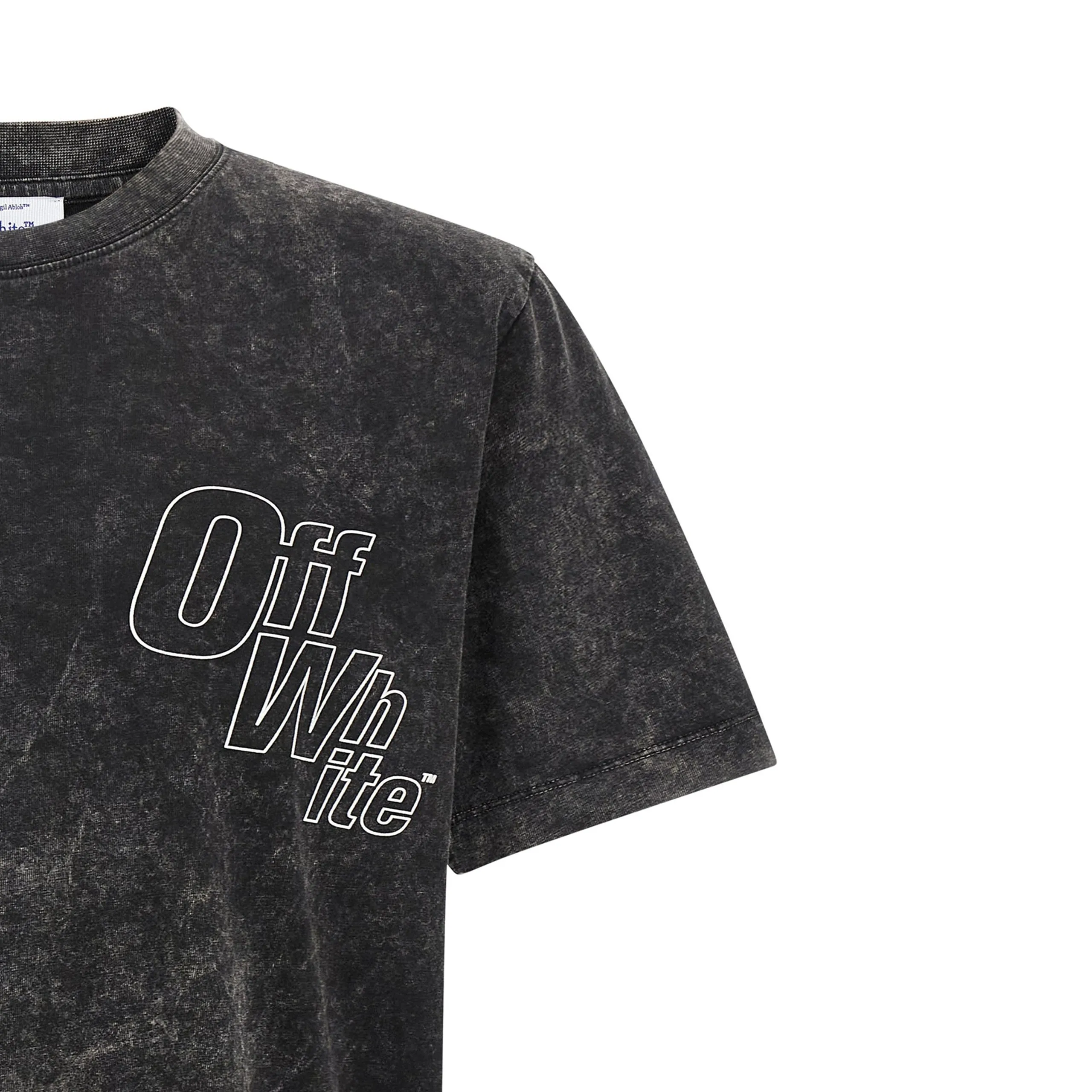 Outline Arrow Slim Short Sleeve Tee (Vintage Black) sold by TONS product image thumbnail 3