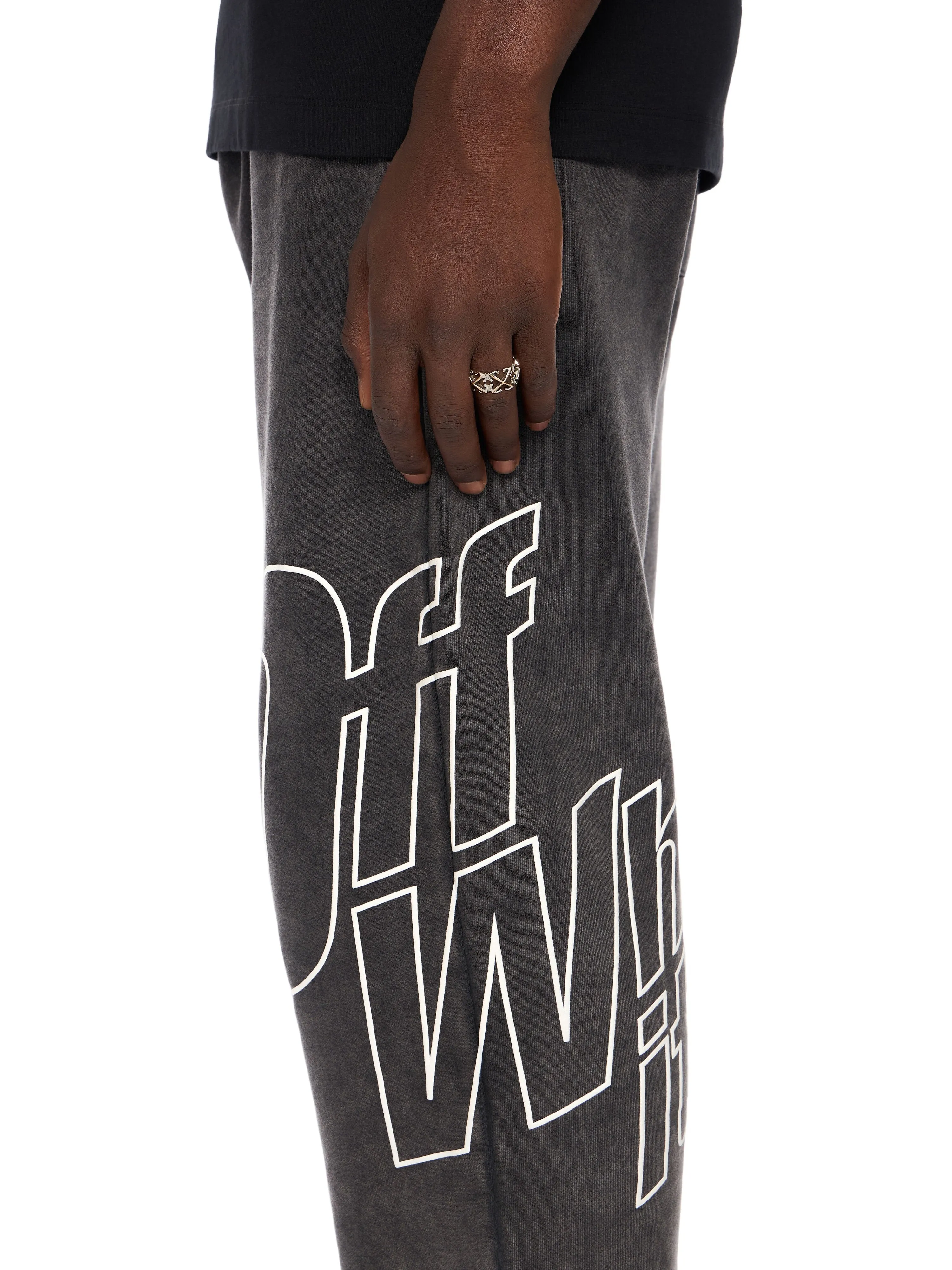 Outline Arrow Sweatpants (Vintage Black) sold by TONS product image thumbnail 2