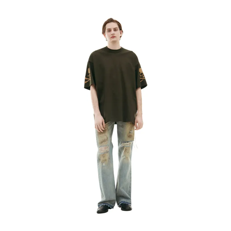 T-shirt With Logo On Sleeves (Green) sold by TONS