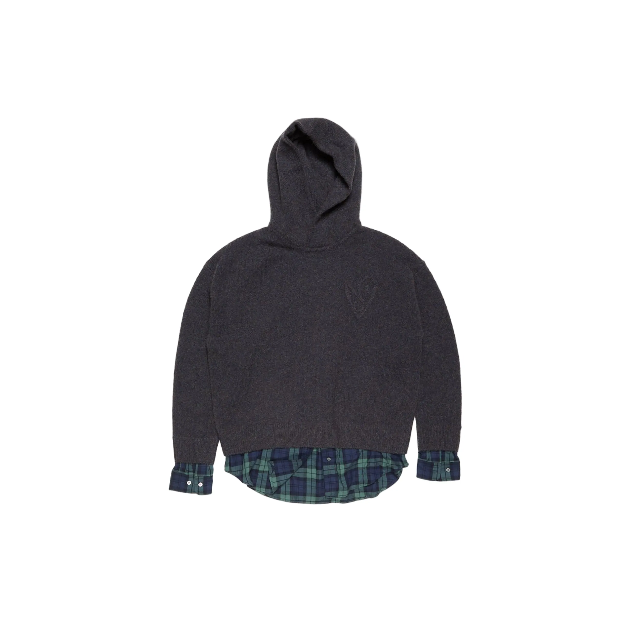 Layered Wool Hoodie (Graphite Grey) sold by TONS