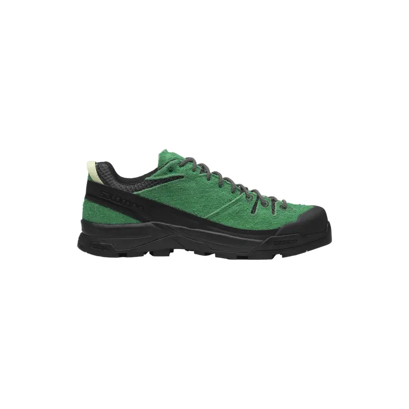 X-ALP Suede Sneakers (Black/Parakeet/Patina Green) sold by TONS
