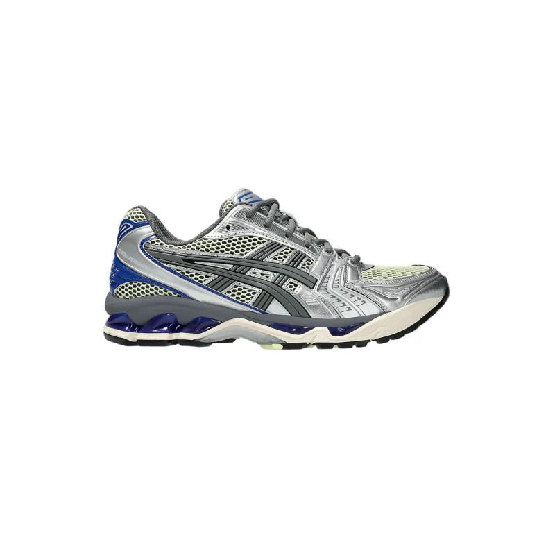 Gel-Kayano 14 Sneakers (Soft Yellow/Asics Blue) sold by TONS