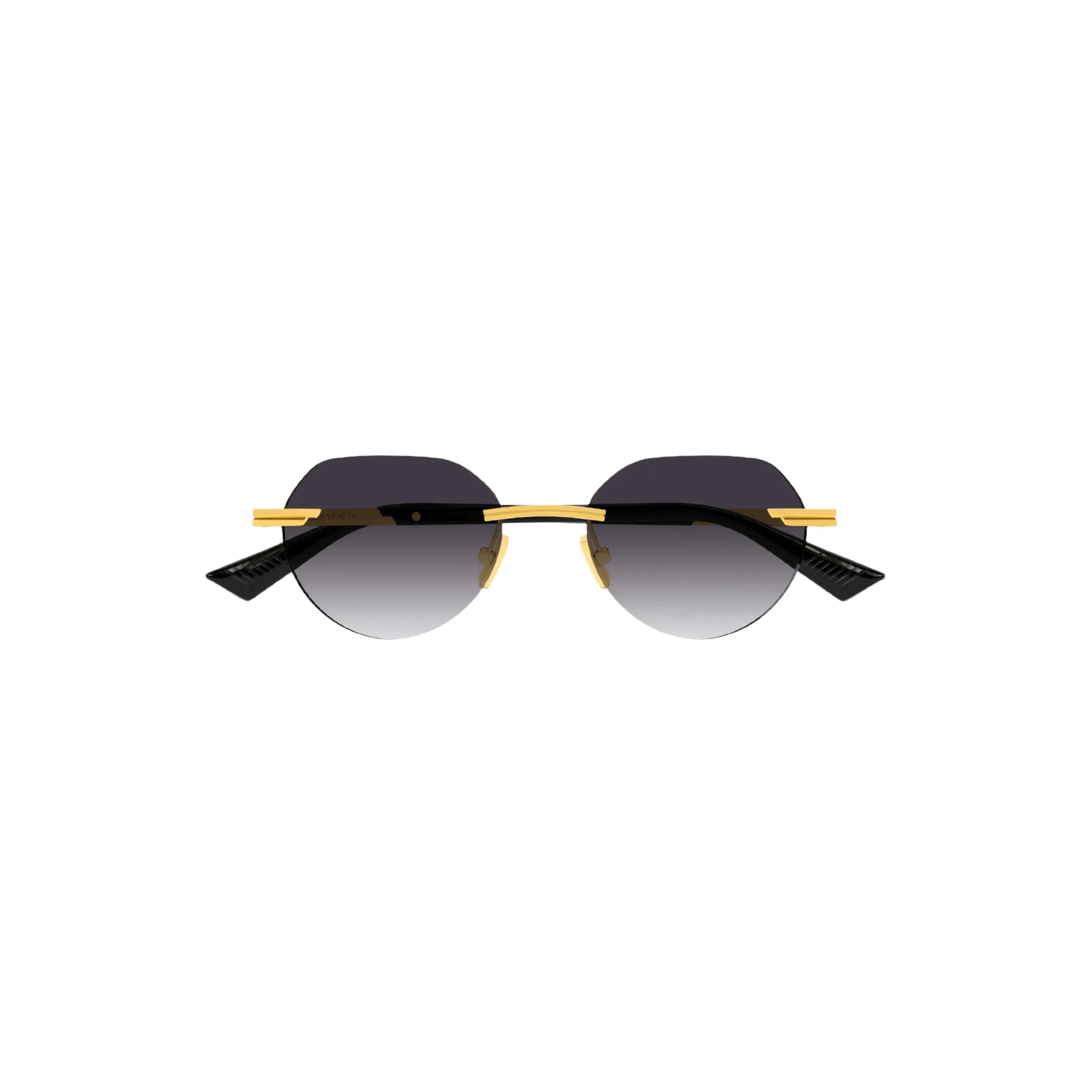 Glaze Rimless Sunglasses (Gold/Grey) sold by TONS