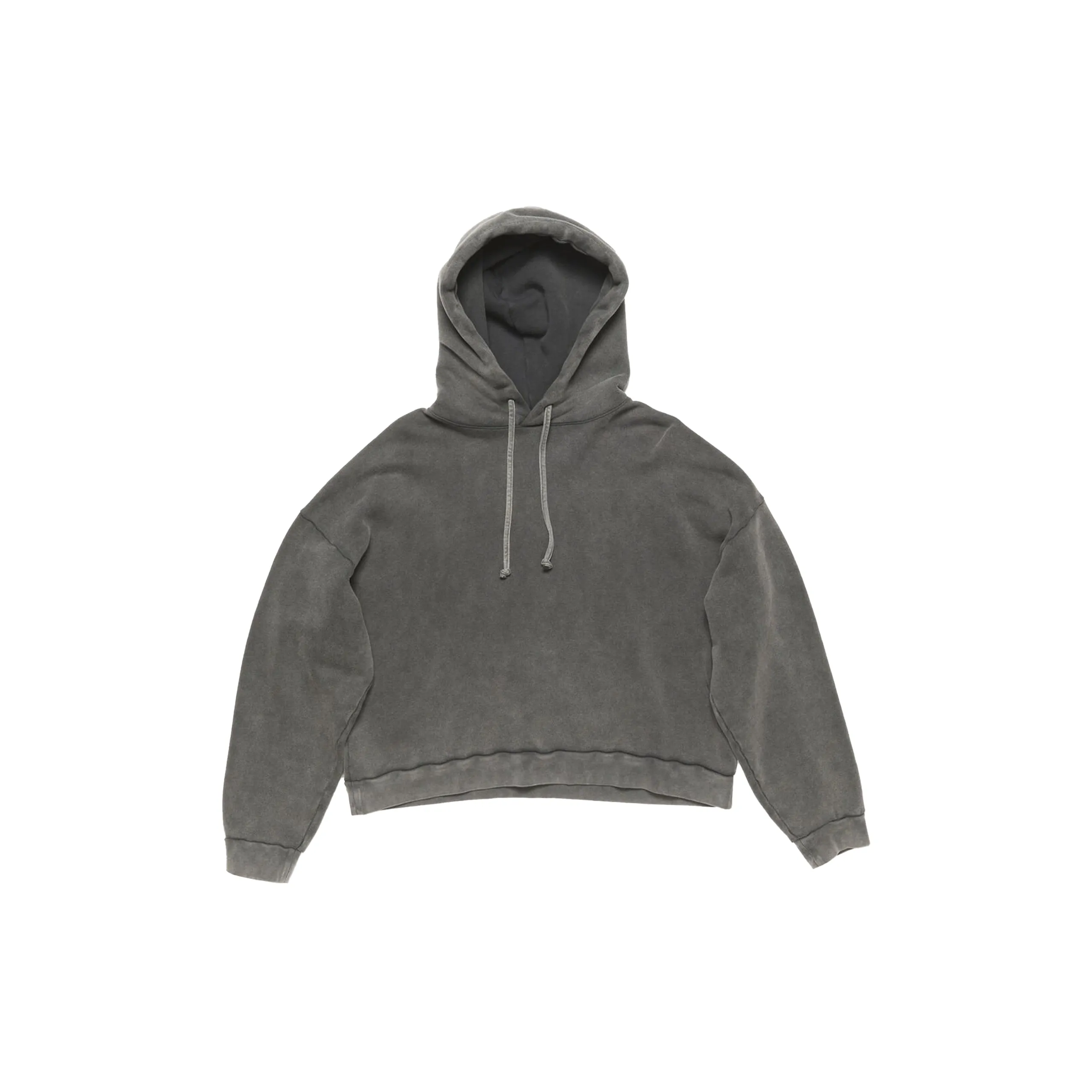 Hooded Sweater with Logo Patch (Faded black) sold by TONS