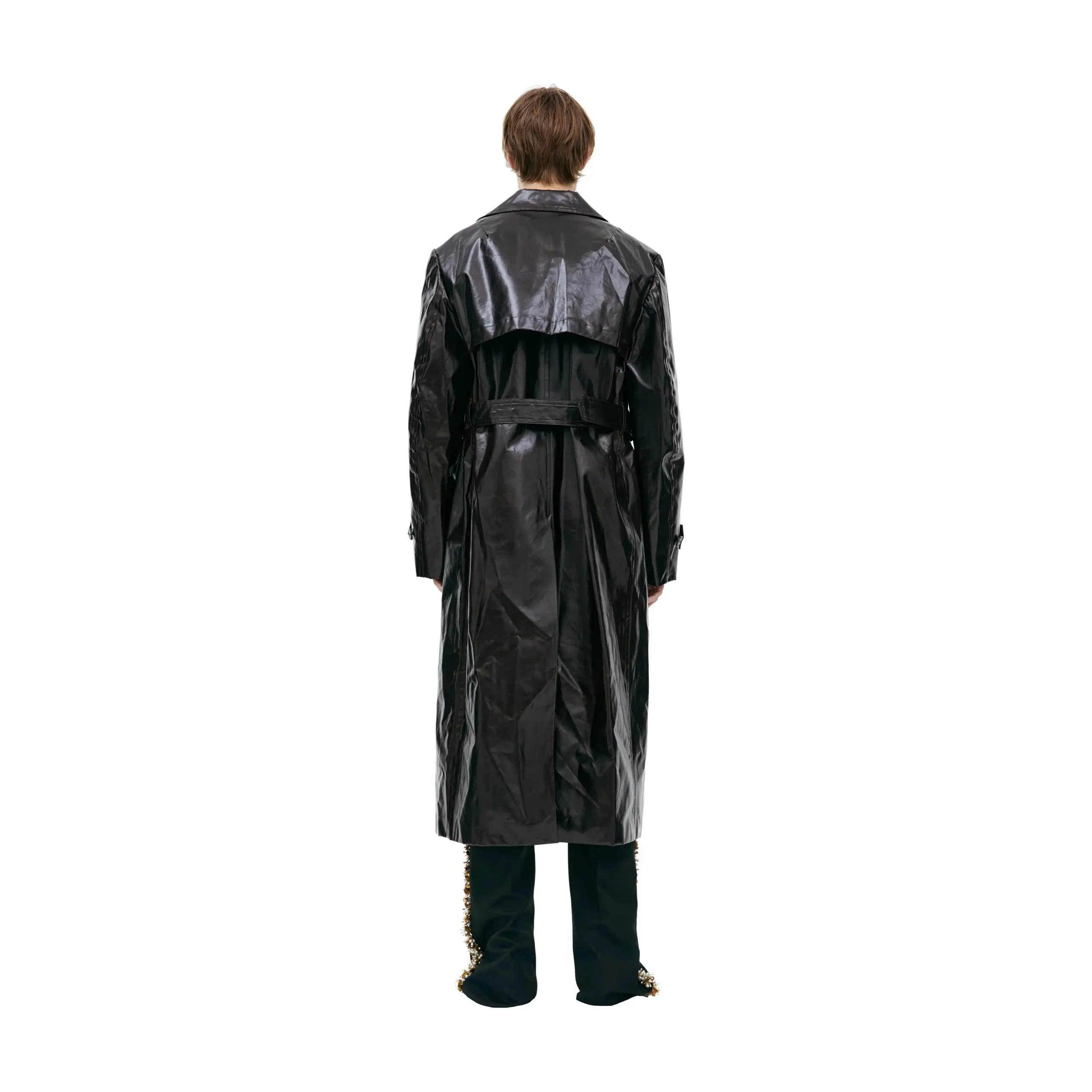 Classic Belted Trench Coat (Brown) sold by TONS product image thumbnail 2