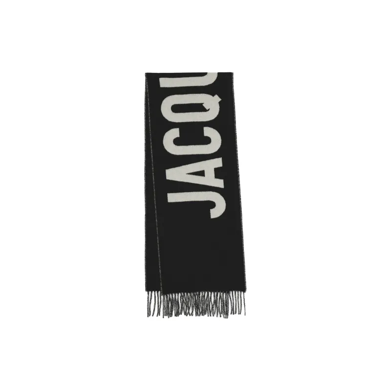 Fringe Logo Scarf (Black) sold by TONS