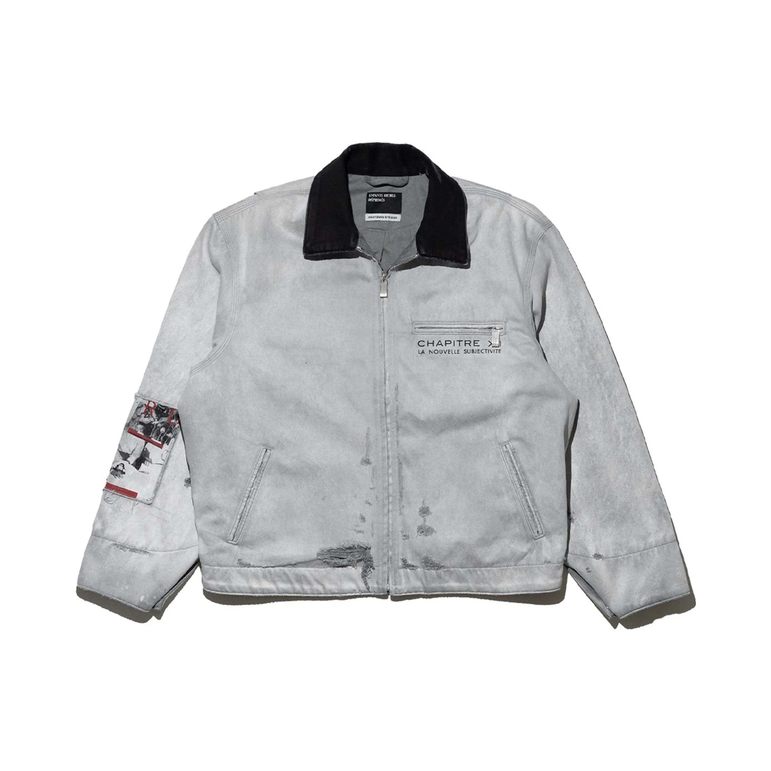 Chapitre XXI Moleskin Work Jacket (Light Grey) sold by TONS