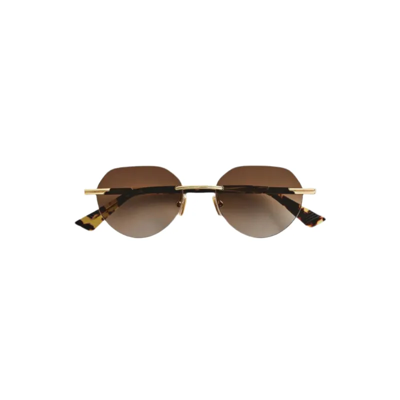 Glaze Rimless Sunglasses (Gold/Brown) sold by TONS
