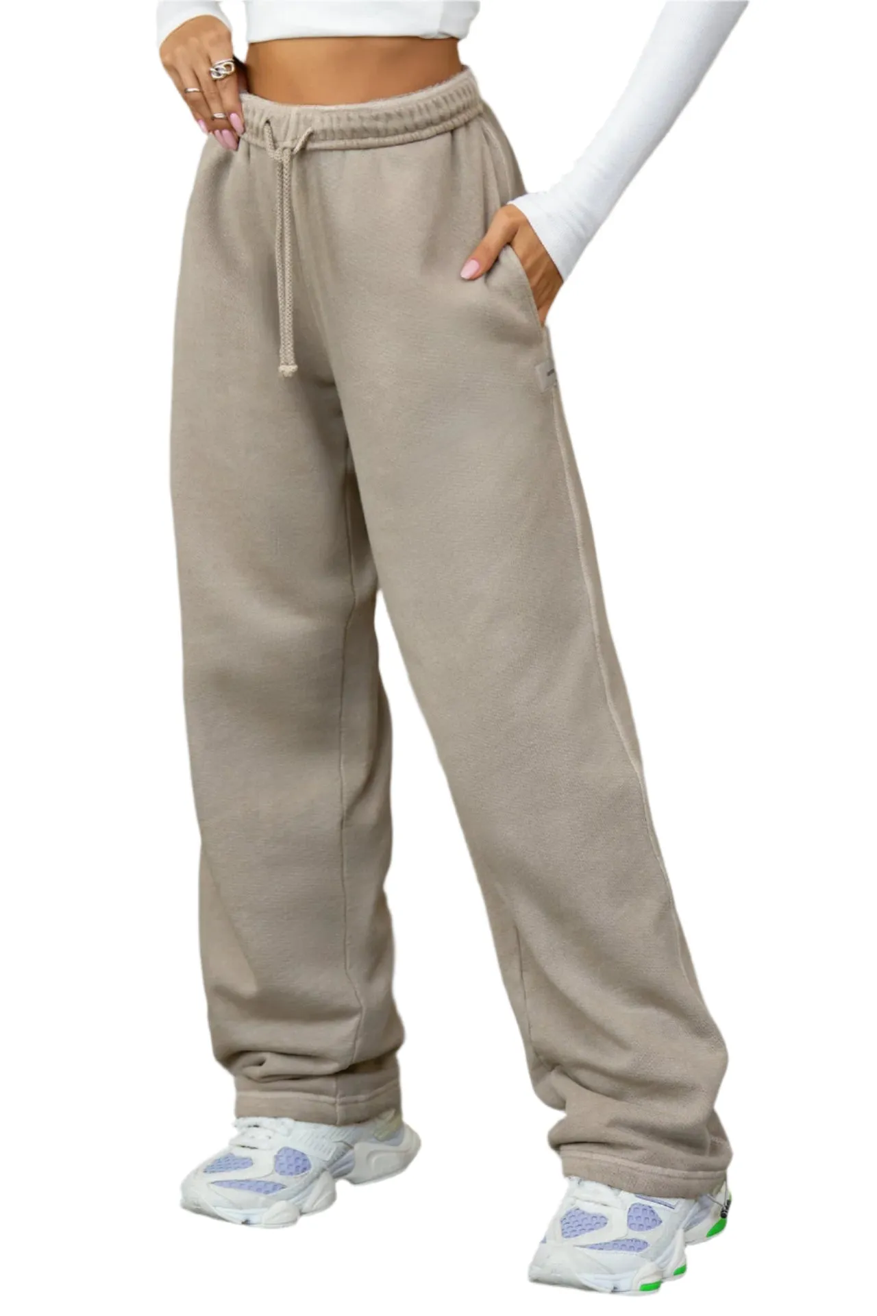 Oversized Straight Leg Jogger (Sand French Terry) sold by TONS