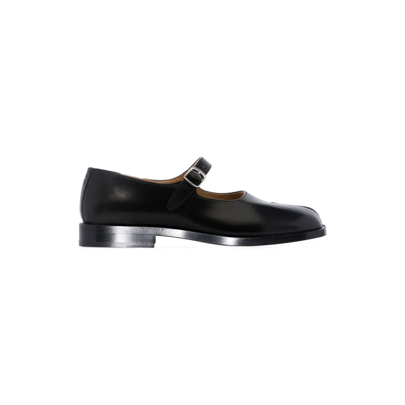 Tabi Leather Mary Jane Loafers (Black) sold by TONS