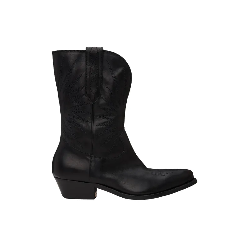 Men's Embroidered Boots (Black) sold by TONS