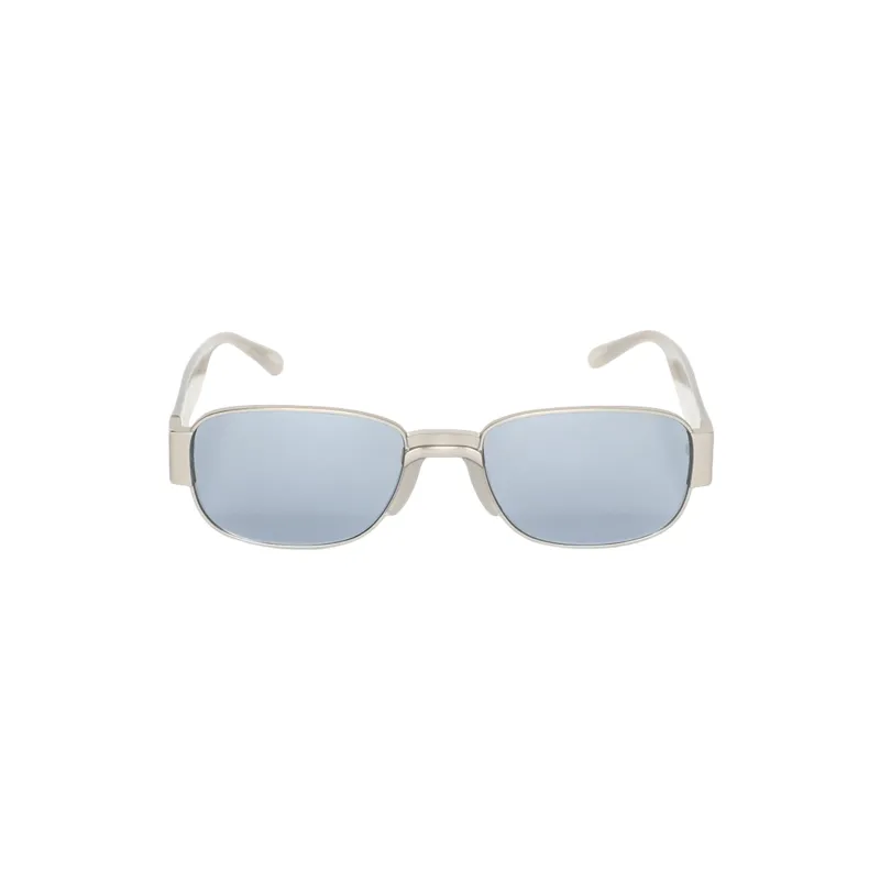 X Linda Farrow Rectangular Sunglasse (Matt Silver/Grey/Silver) sold by TONS
