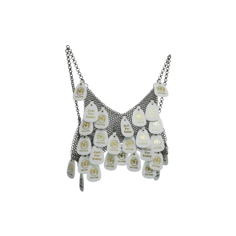 Na Chain Bra (Silver) sold by TONS