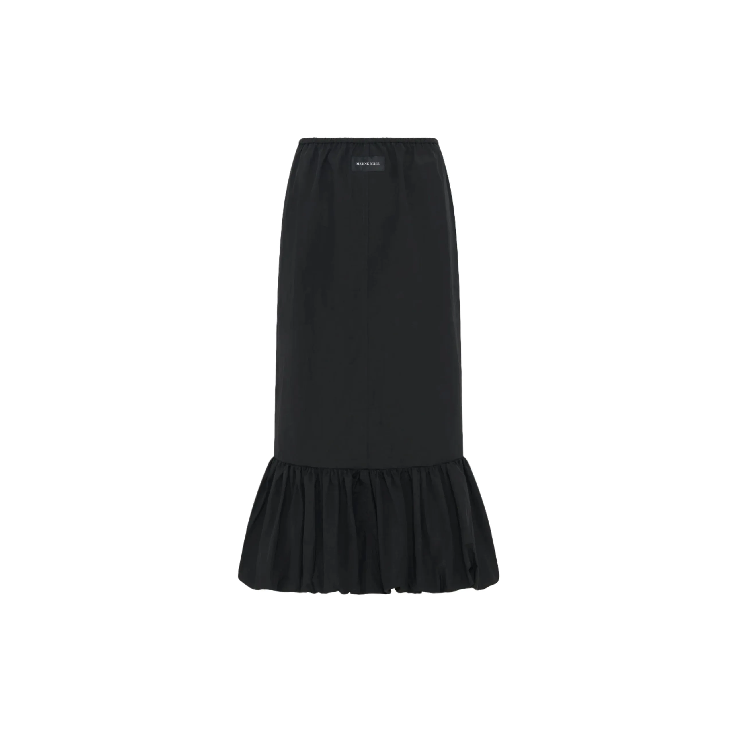 Nylon Midi Bubble Skirt (Black) sold by TONS