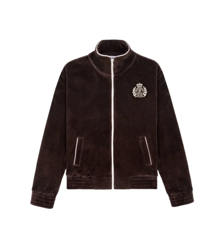 NY Crest Velour Track Jacket (Chocolate) sold by TONS