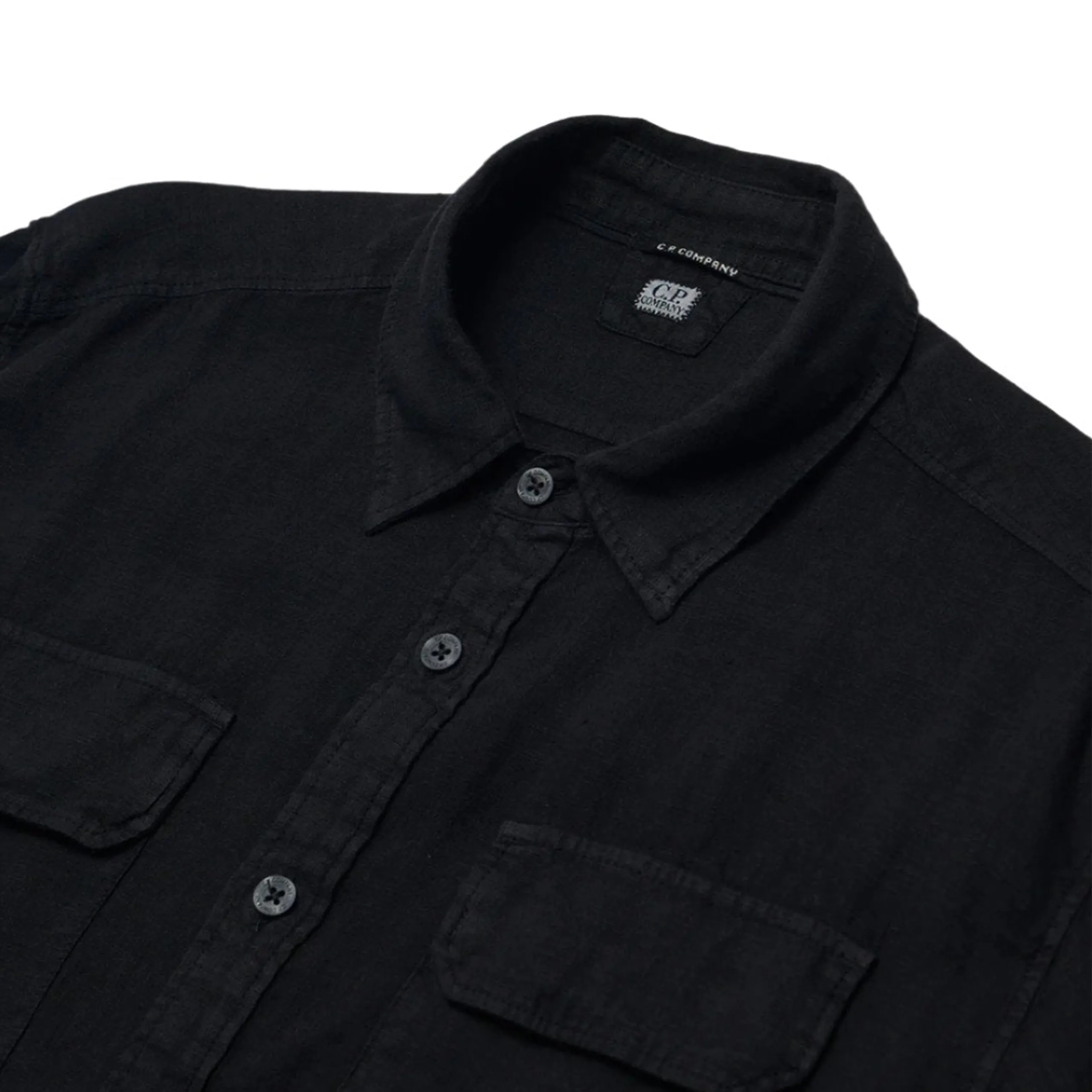 Linen Pocket Shirt (Black) sold by TONS product image thumbnail 2