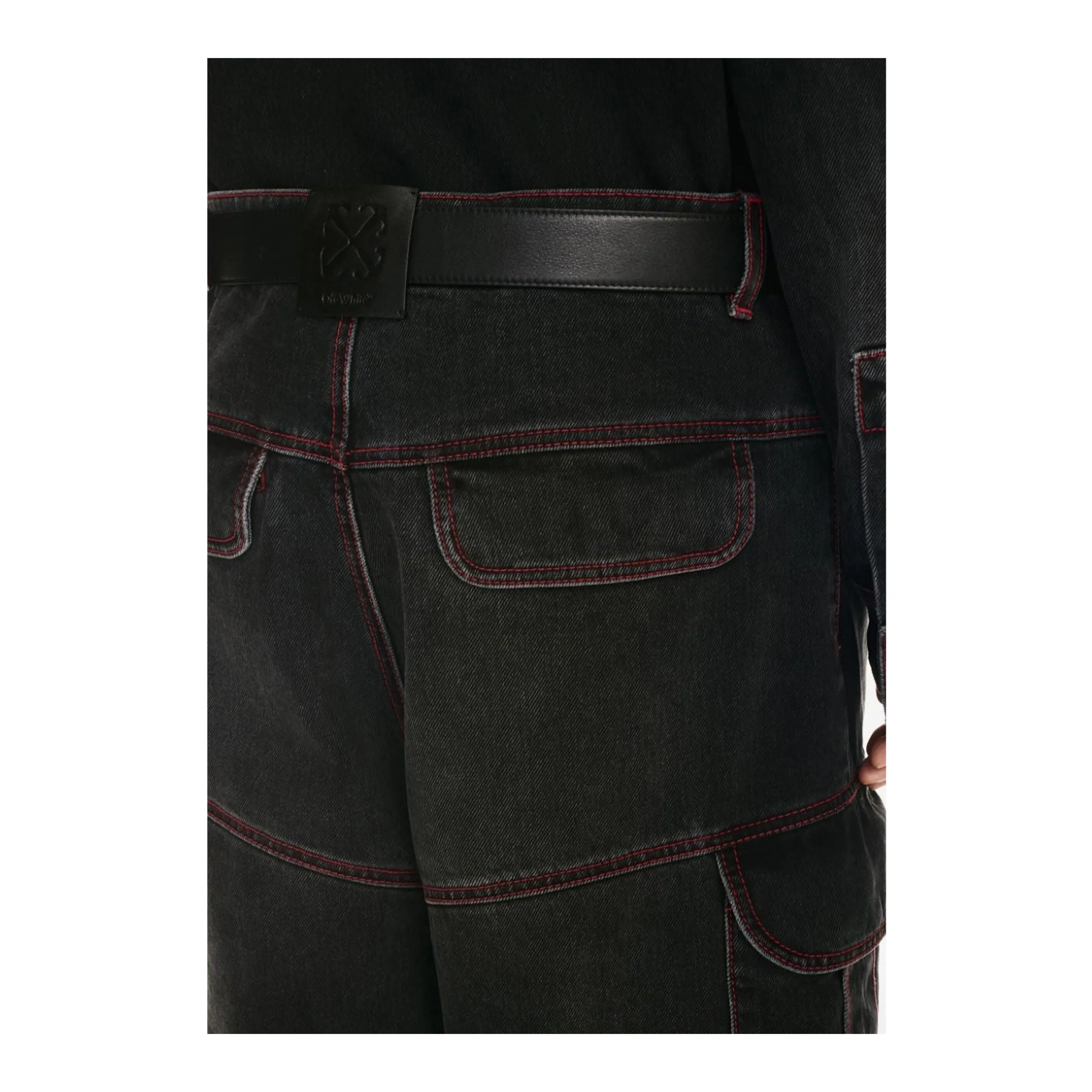 Script Samurai Straight Jeans (Vintage Black/Red) sold by TONS product image thumbnail 2