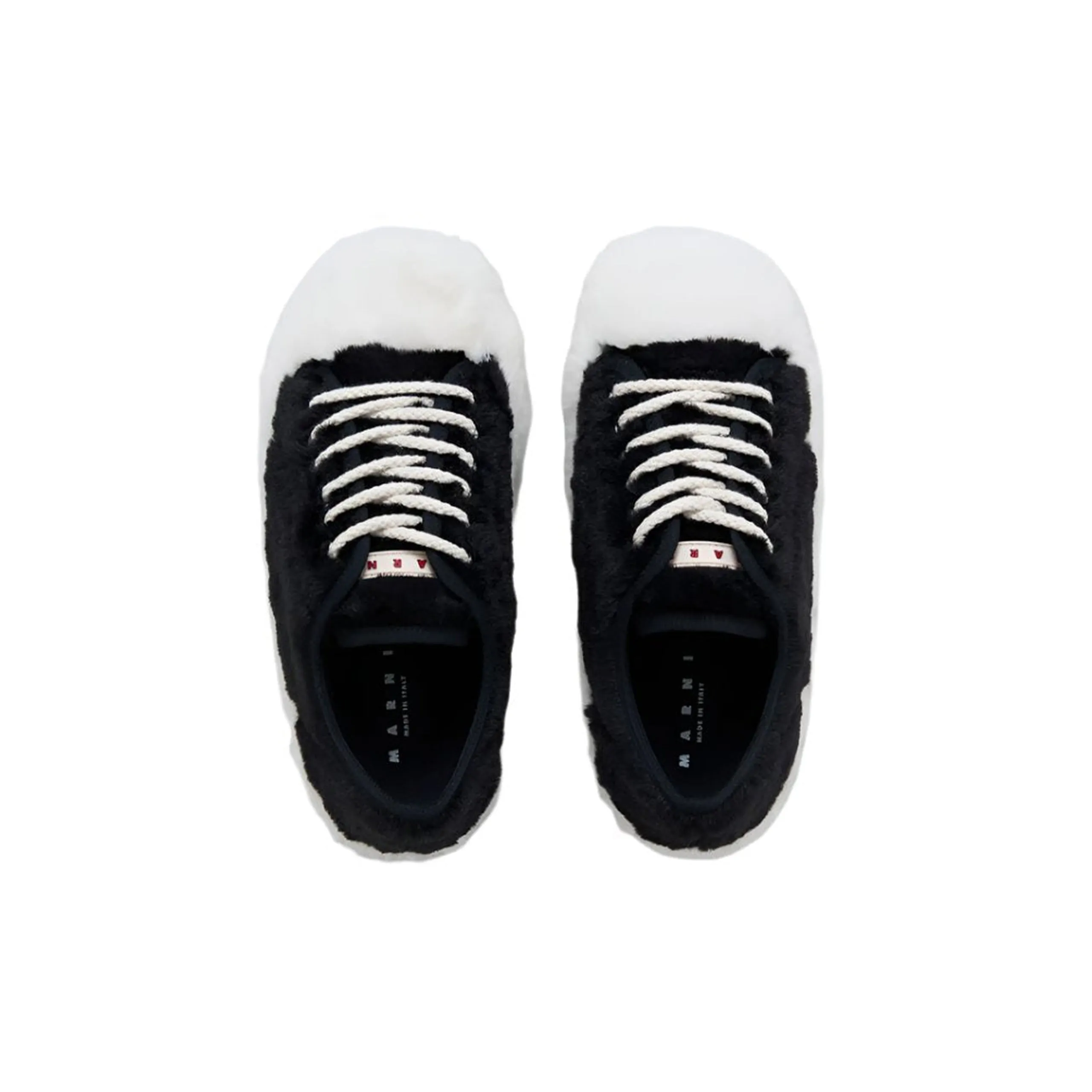 Women's Fluffy Sneakers (Black/White) sold by TONS product image thumbnail 5