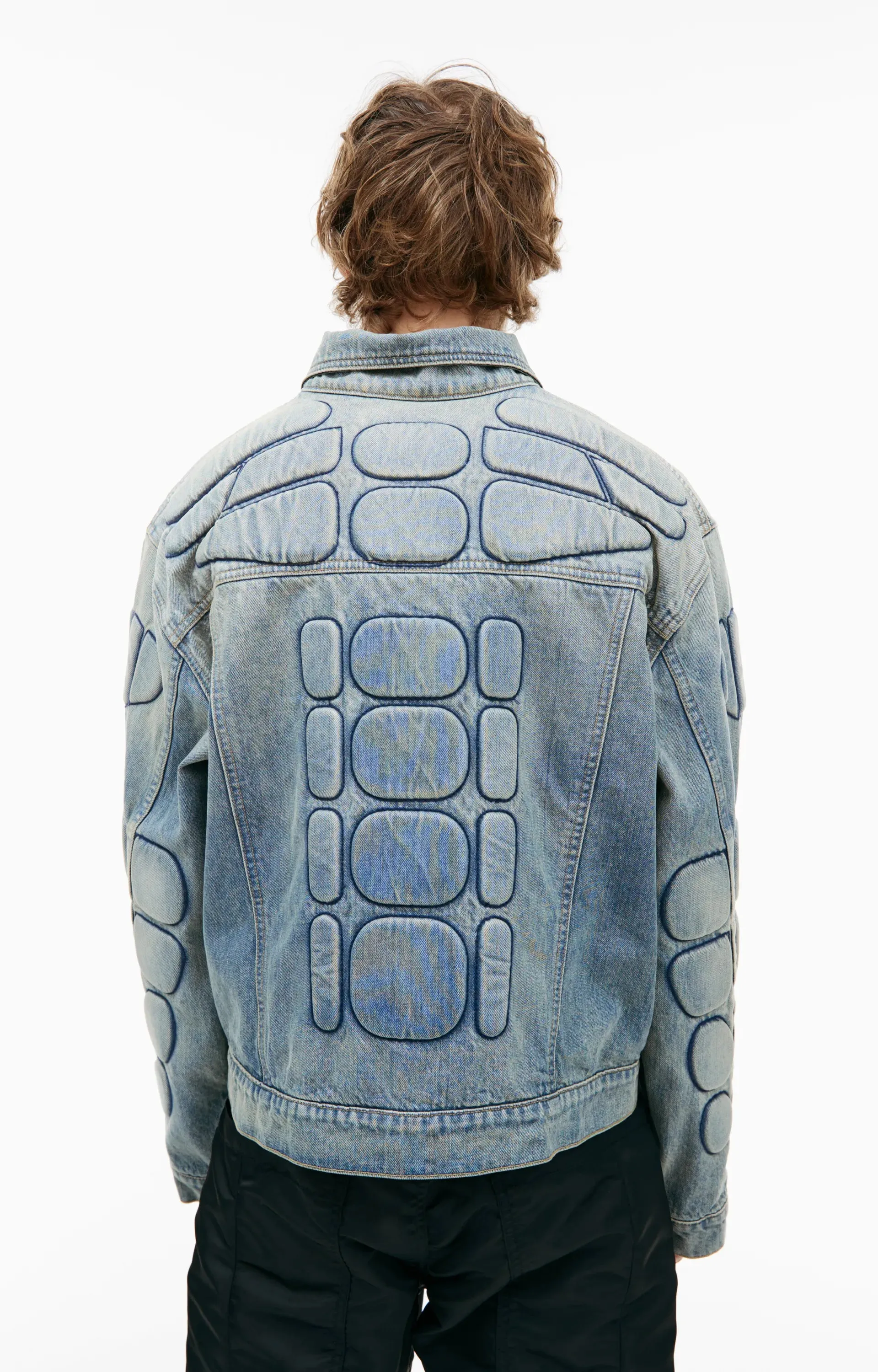 Denim Moto Jacket (Blue) sold by TONS product image thumbnail 3
