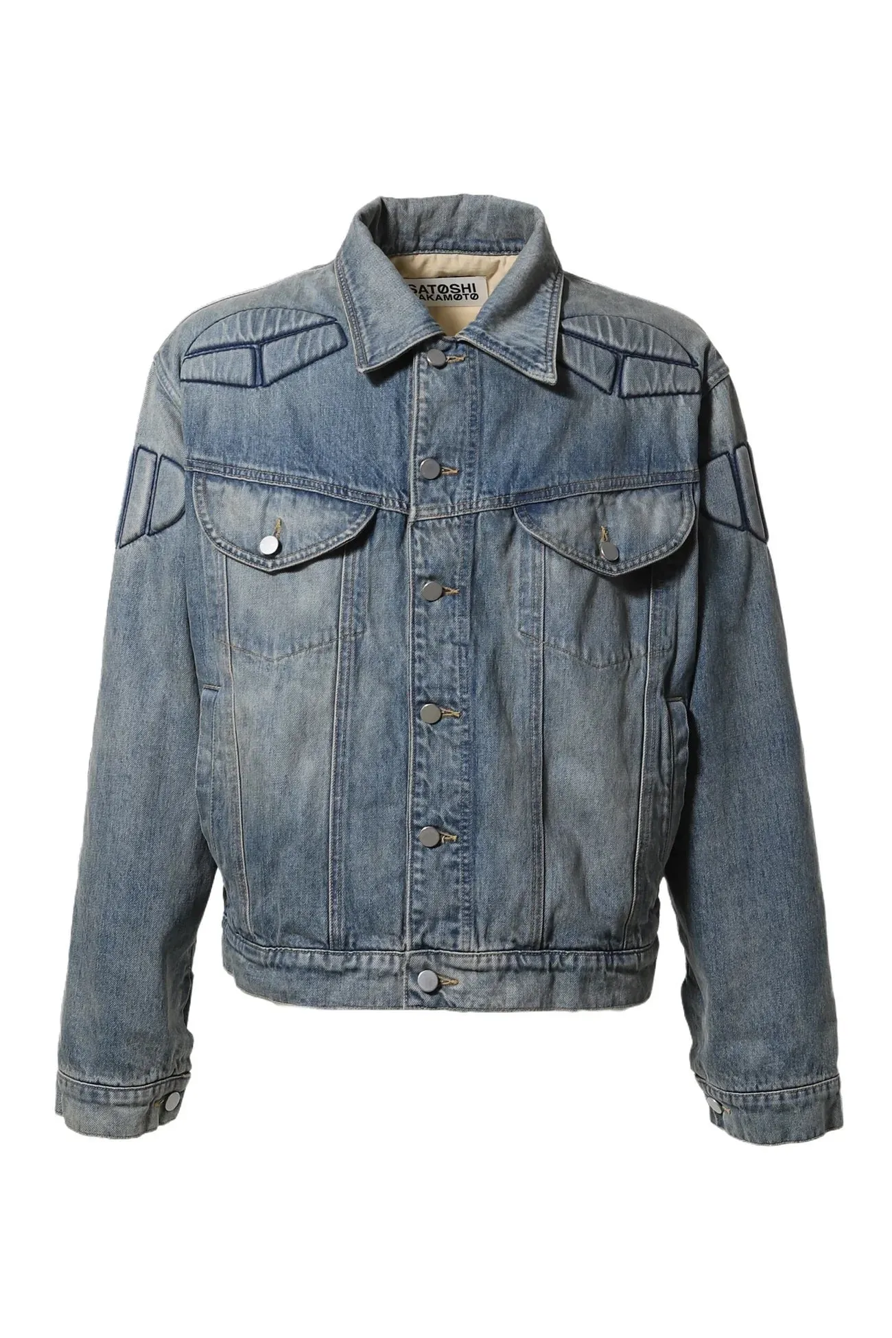 Denim Moto Jacket (Blue) sold by TONS product image thumbnail 4