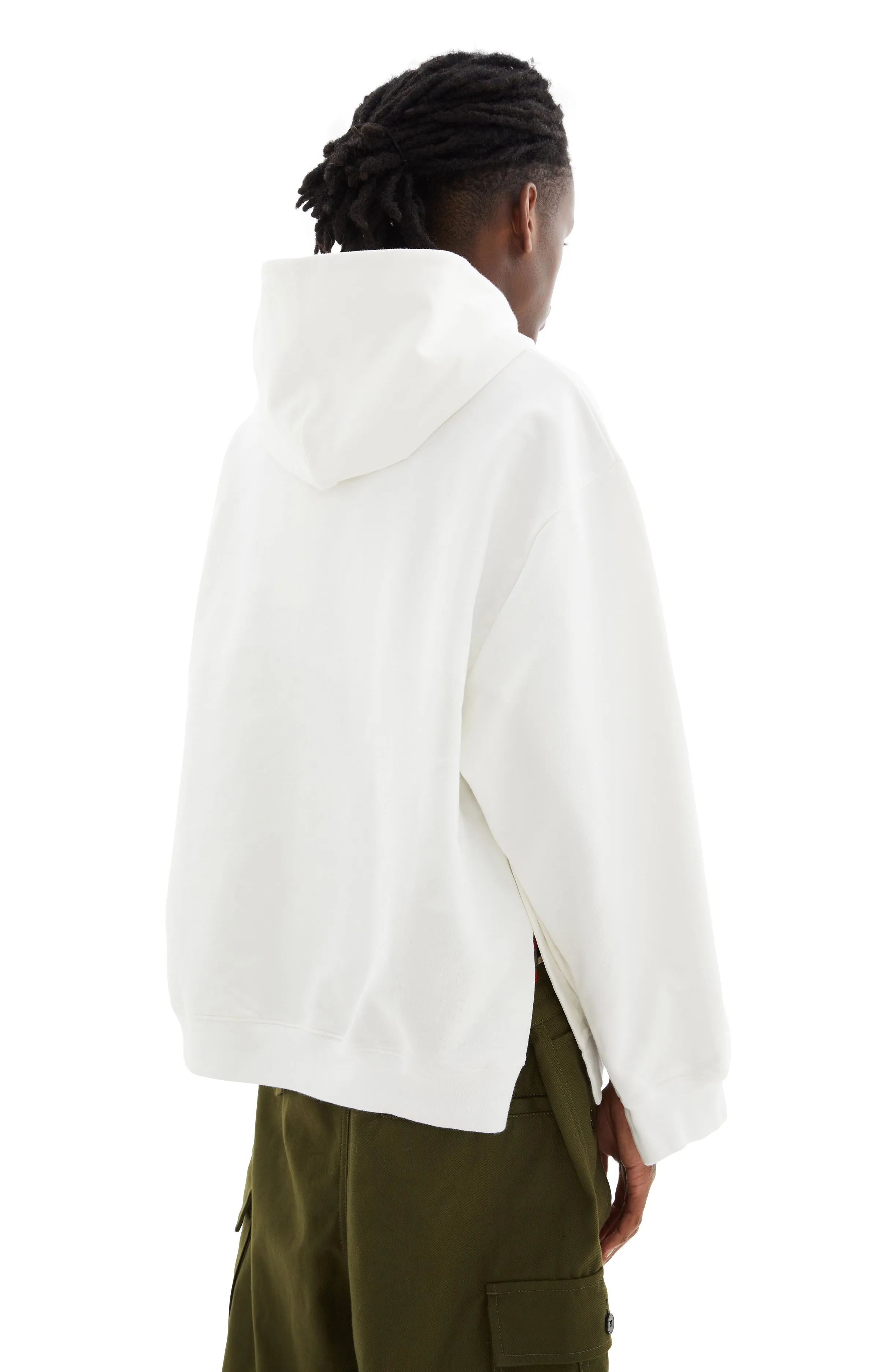 Flower Printed Cotton Hoodie (Natural White) sold by TONS product image thumbnail 3