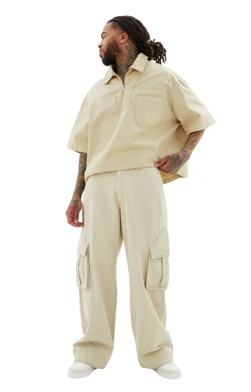 Parta Spray Cargo Pants (Beige) sold by TONS