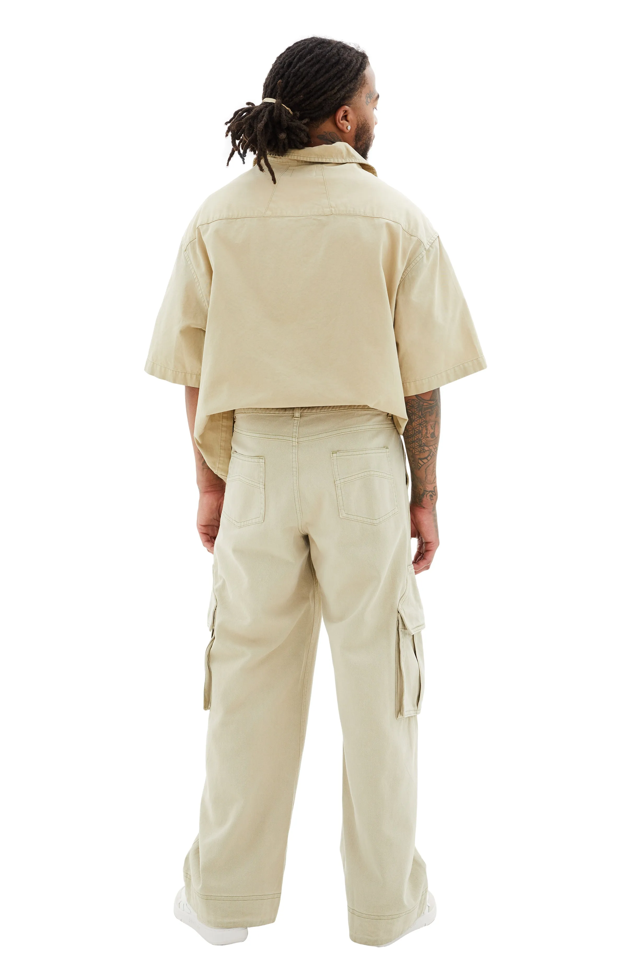 Parta Spray Cargo Pants (Beige) sold by TONS product image thumbnail 4