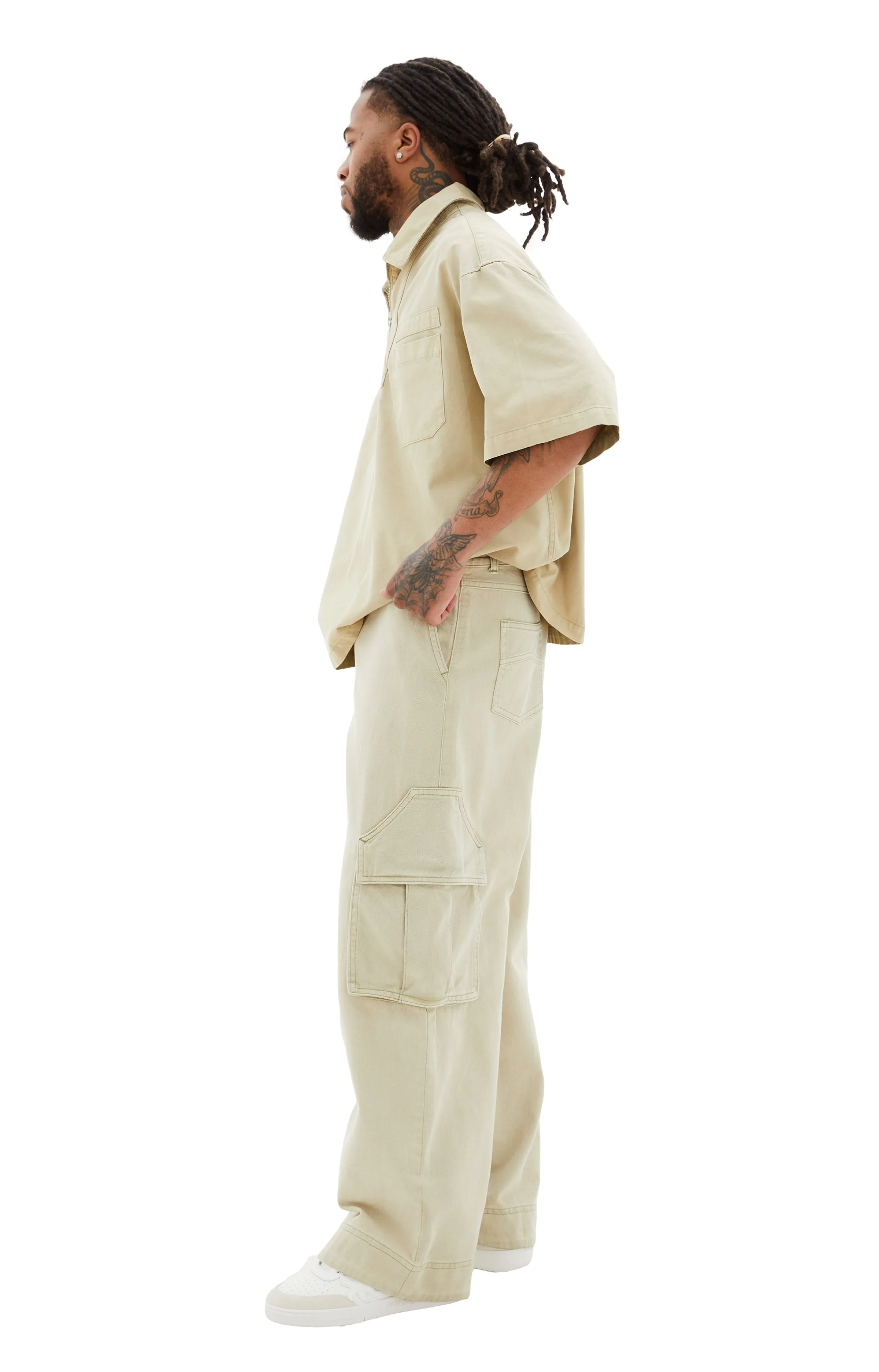 Parta Spray Cargo Pants (Beige) sold by TONS product image thumbnail 2