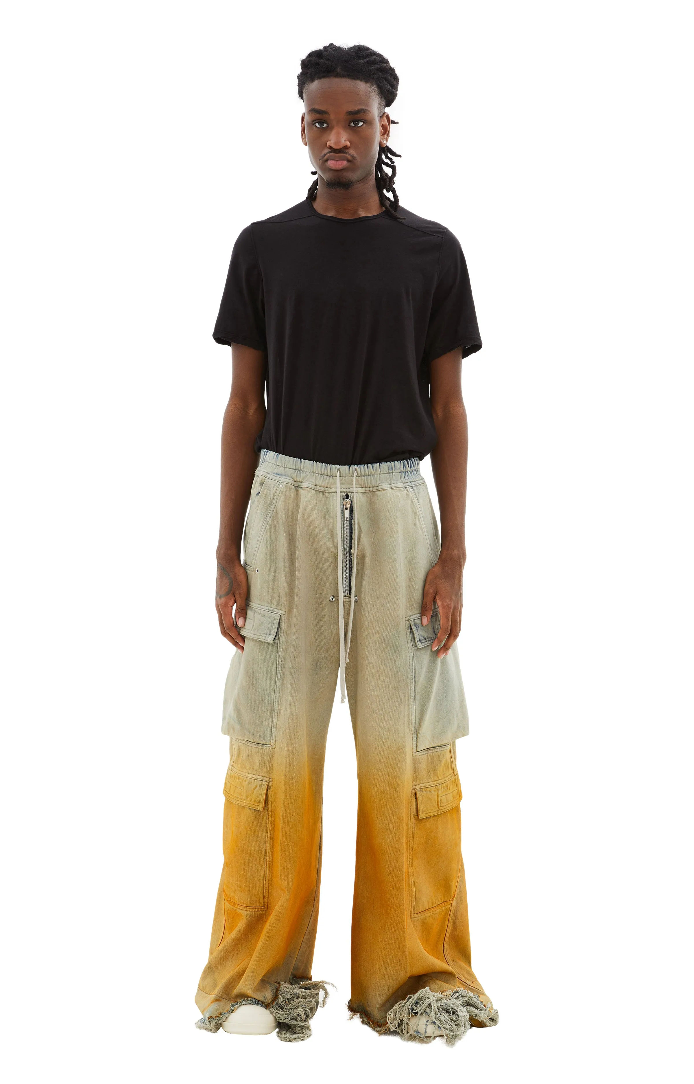 Double Cargo Jumbo Belas Pants (Sky/Orange) sold by TONS product image thumbnail 2