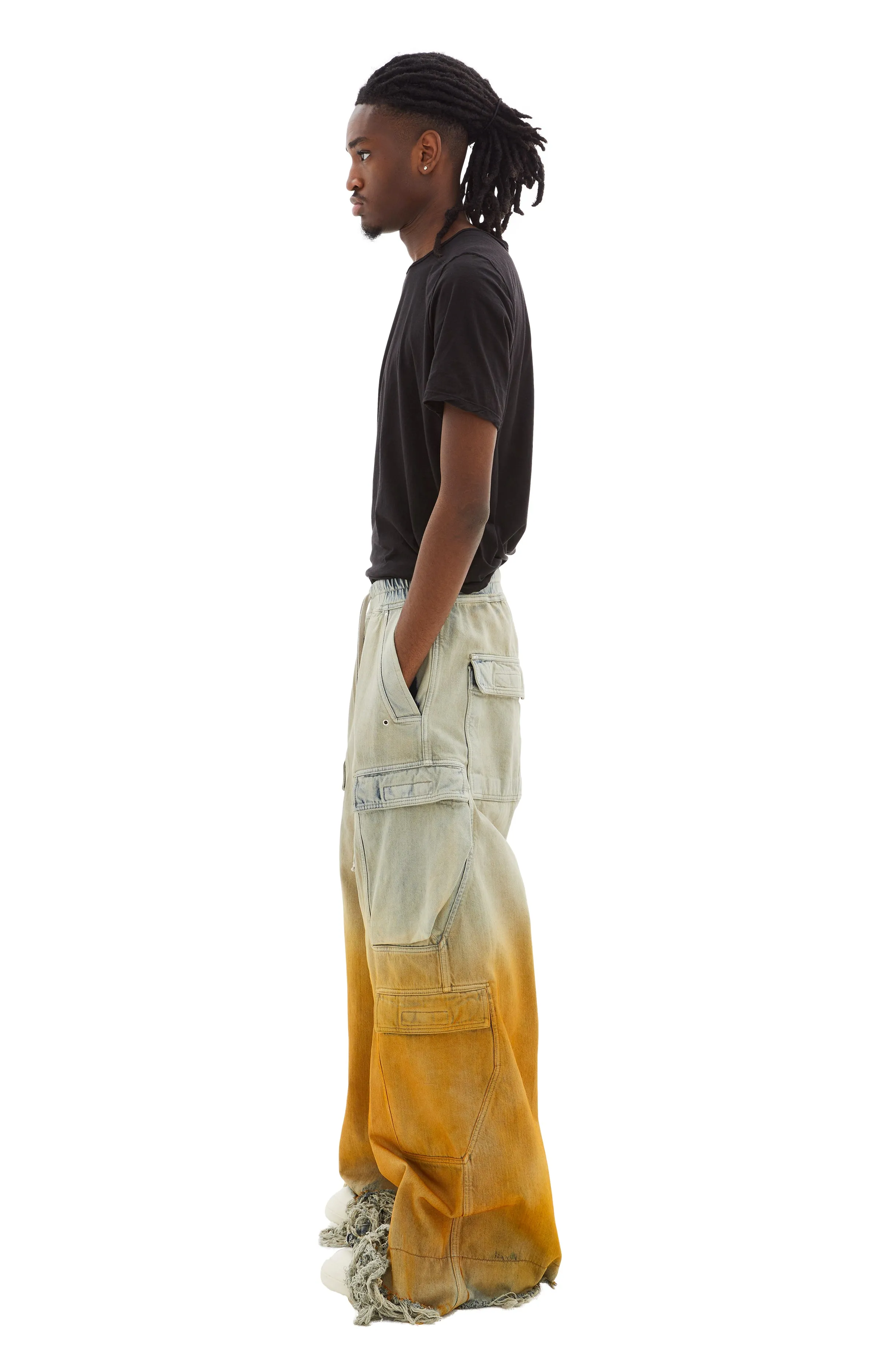 Double Cargo Jumbo Belas Pants (Sky/Orange) sold by TONS product image thumbnail 3