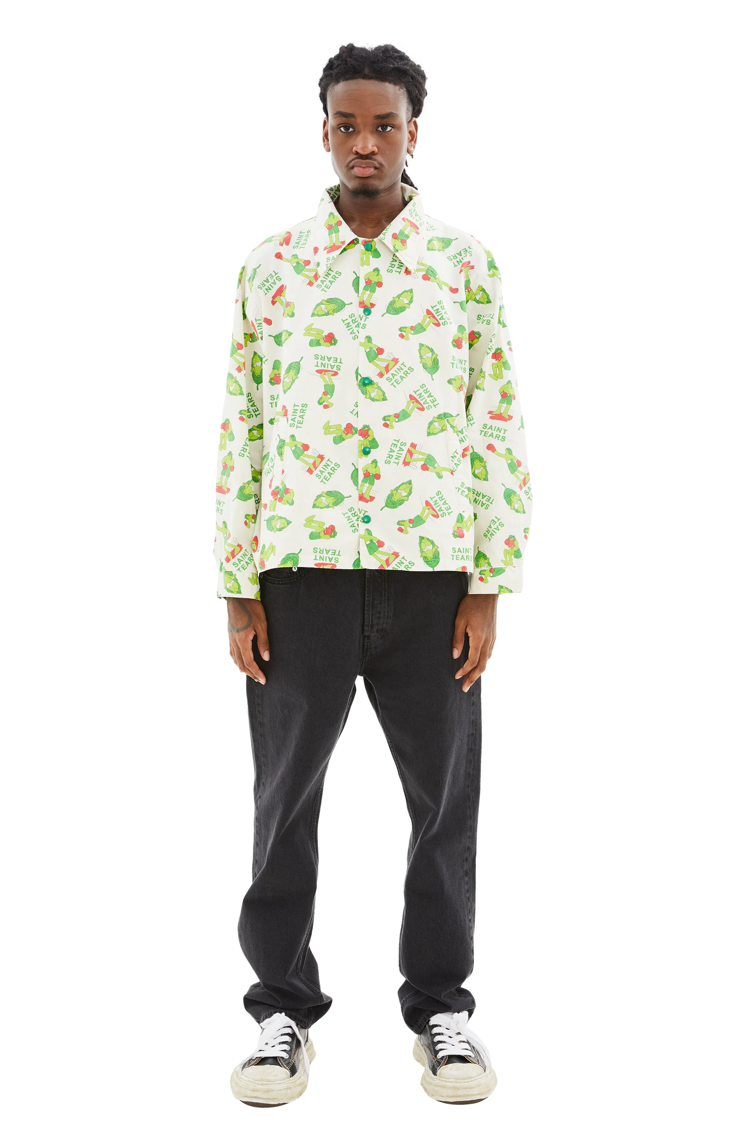 Denim Tears Boxer Coach Jacket (White) sold by TONS