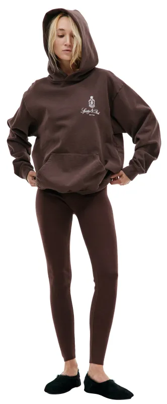 Serif Logo Ribbed Legging (Chocolate) sold by TONS